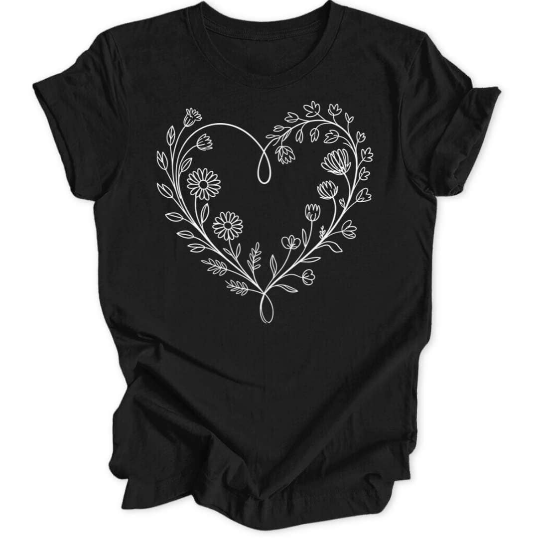 Flower Heart Unisex T-Shirt