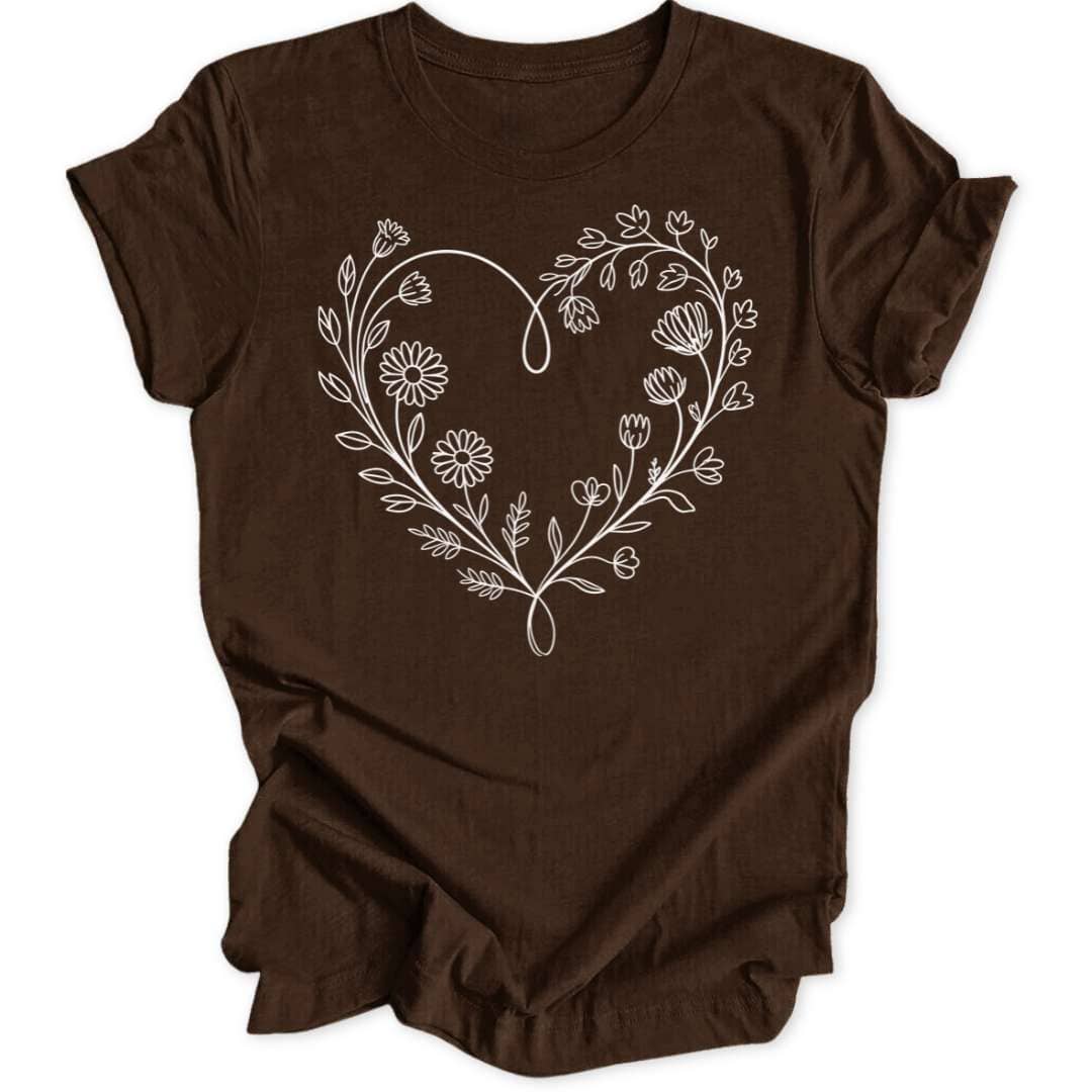 Flower Heart Unisex T-Shirt