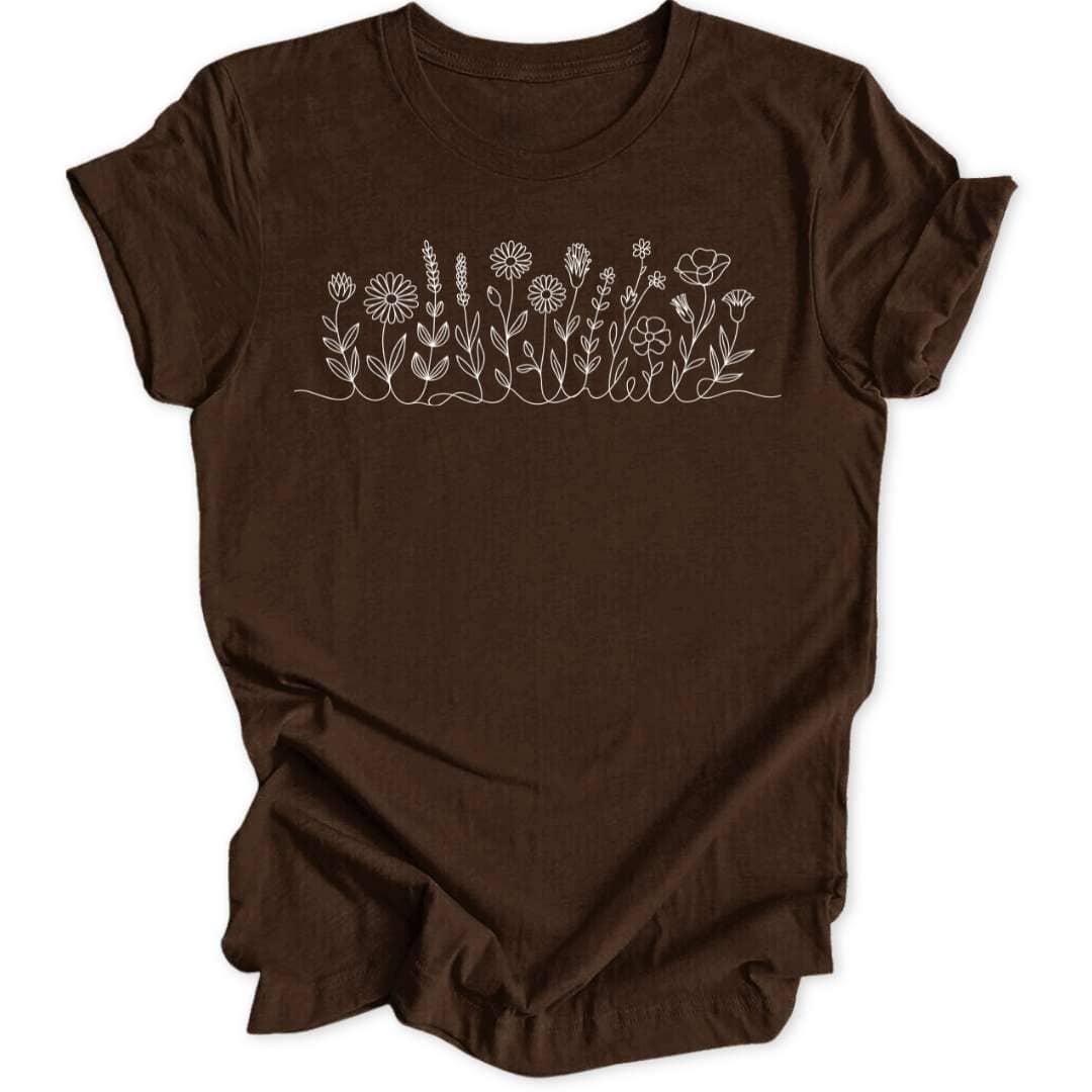 Flower Line Unisex T-Shirt
