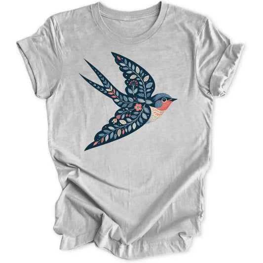 Flower Swallow Unisex T-Shirt