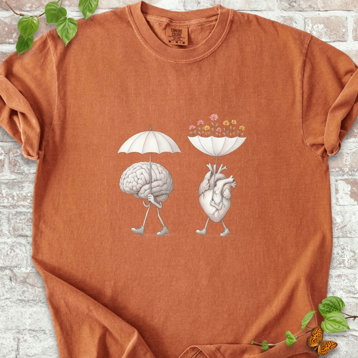 Flowers and Heart T-Shirt