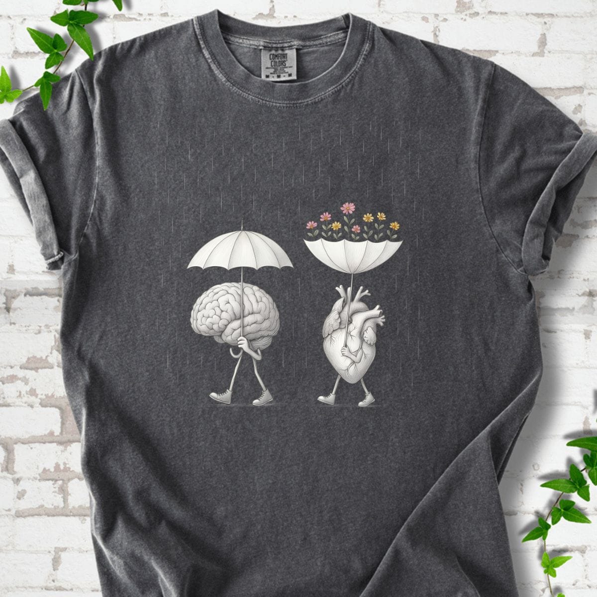 Flowers and Heart T-Shirt