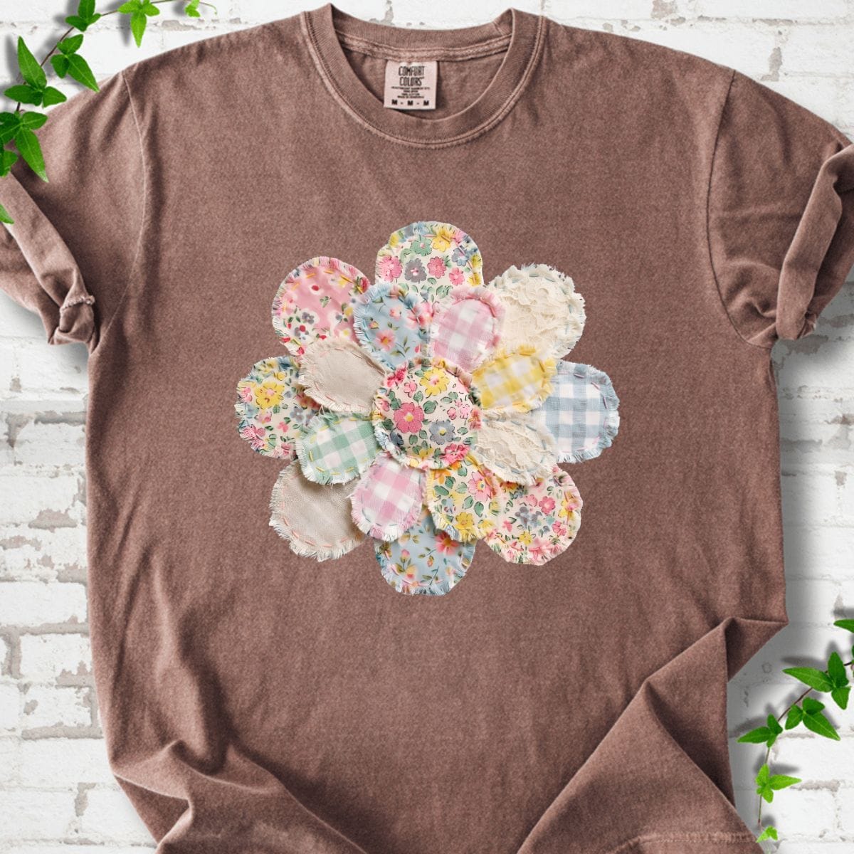Flowers Sewing T-Shirt