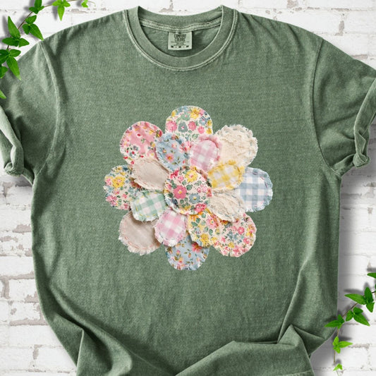 Flowers Sewing T-Shirt