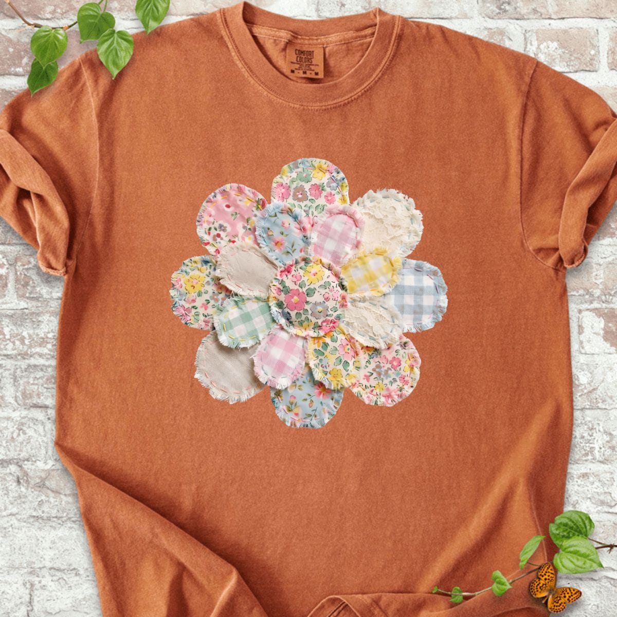 Flowers Sewing T-Shirt