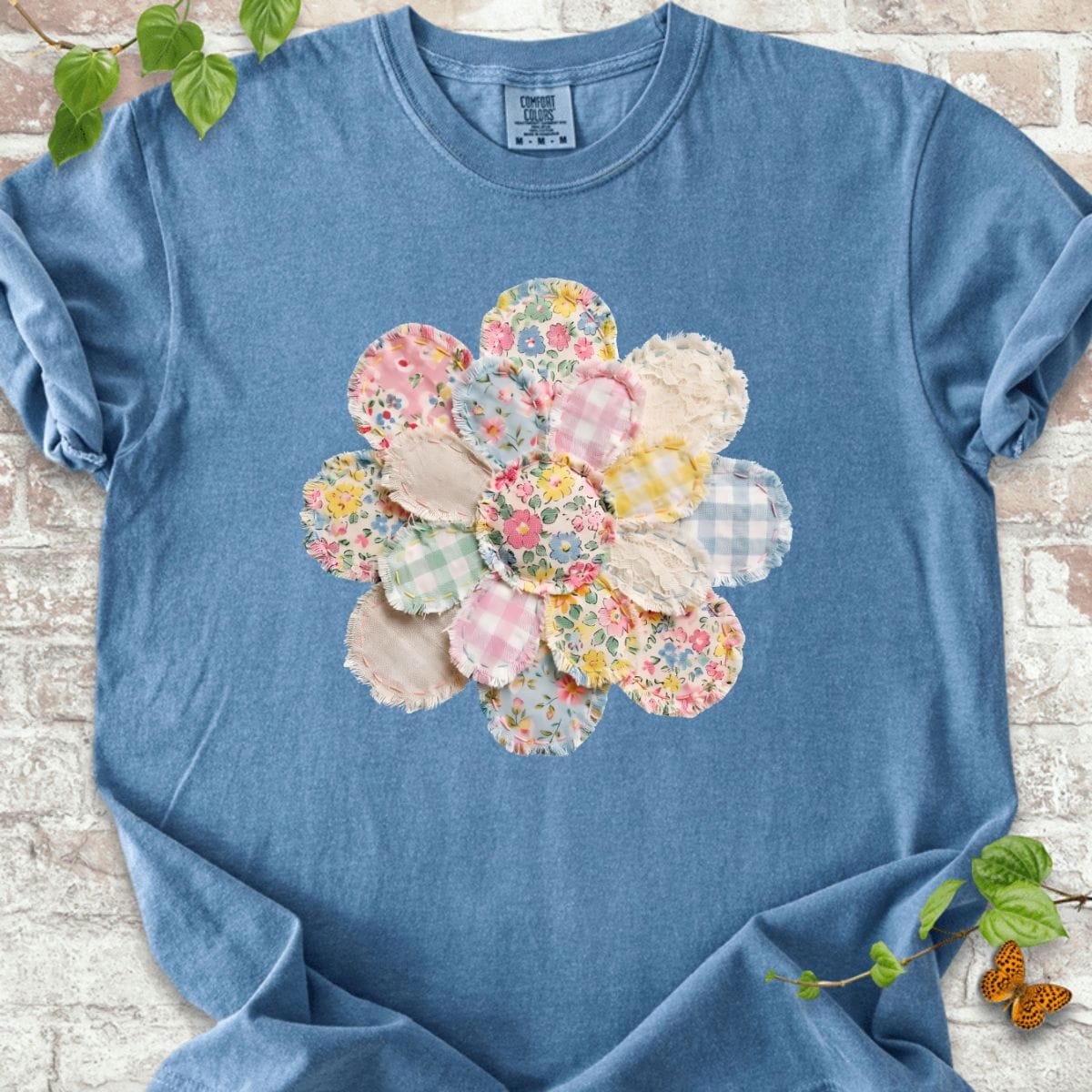 Flowers Sewing T-Shirt