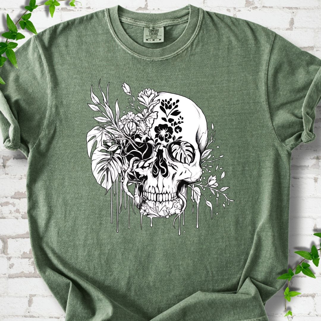 Flowers Skull T-Shirt