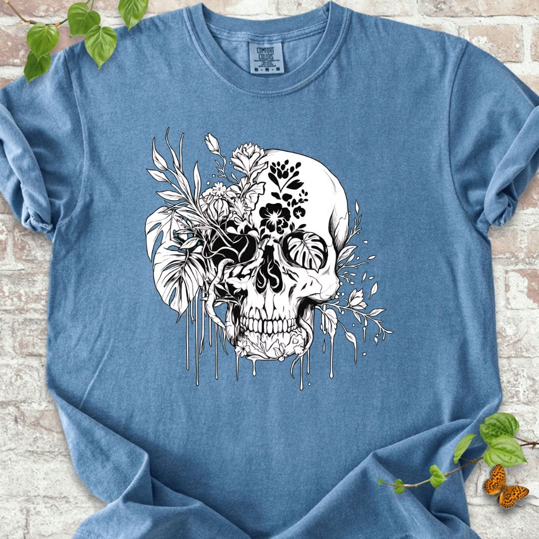 Flowers Skull T-Shirt