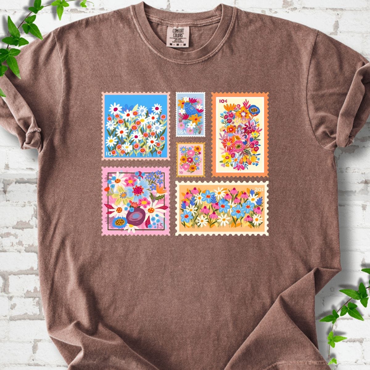 Flowers Stamp T-Shirt