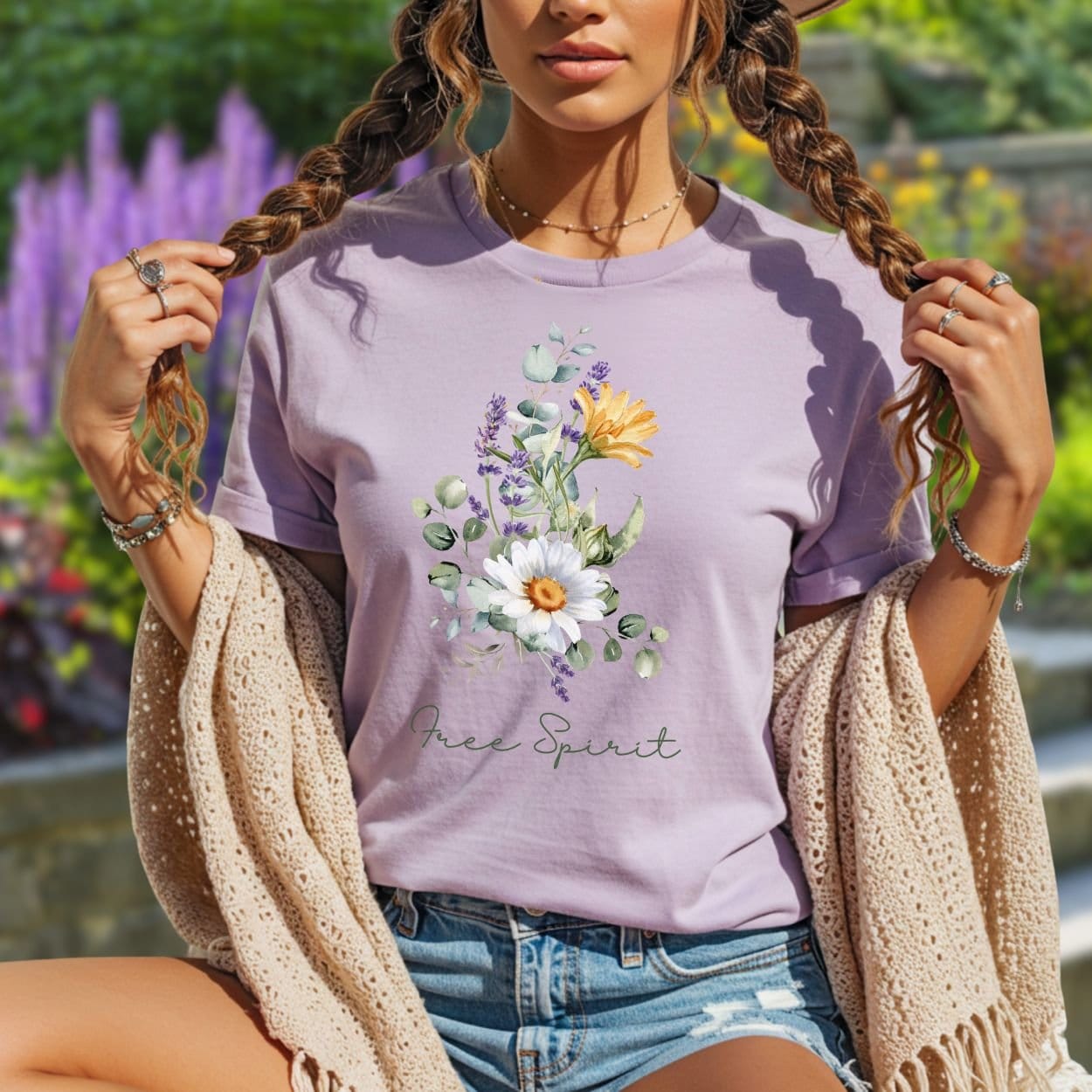 Free Spirit Summer Bouquet T-Shirt