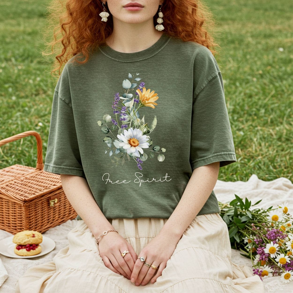 Free Spirit Summer Bouquet T-Shirt