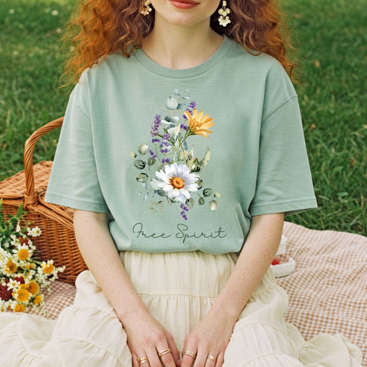 Free Spirit Summer Bouquet T-Shirt