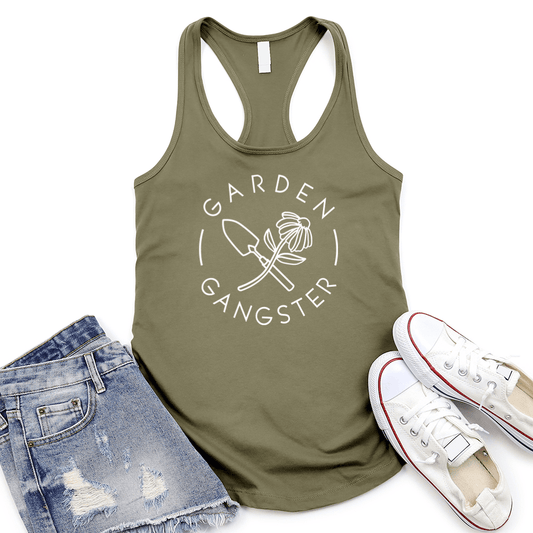 Garden Gangster Women's Racerback Tank Top