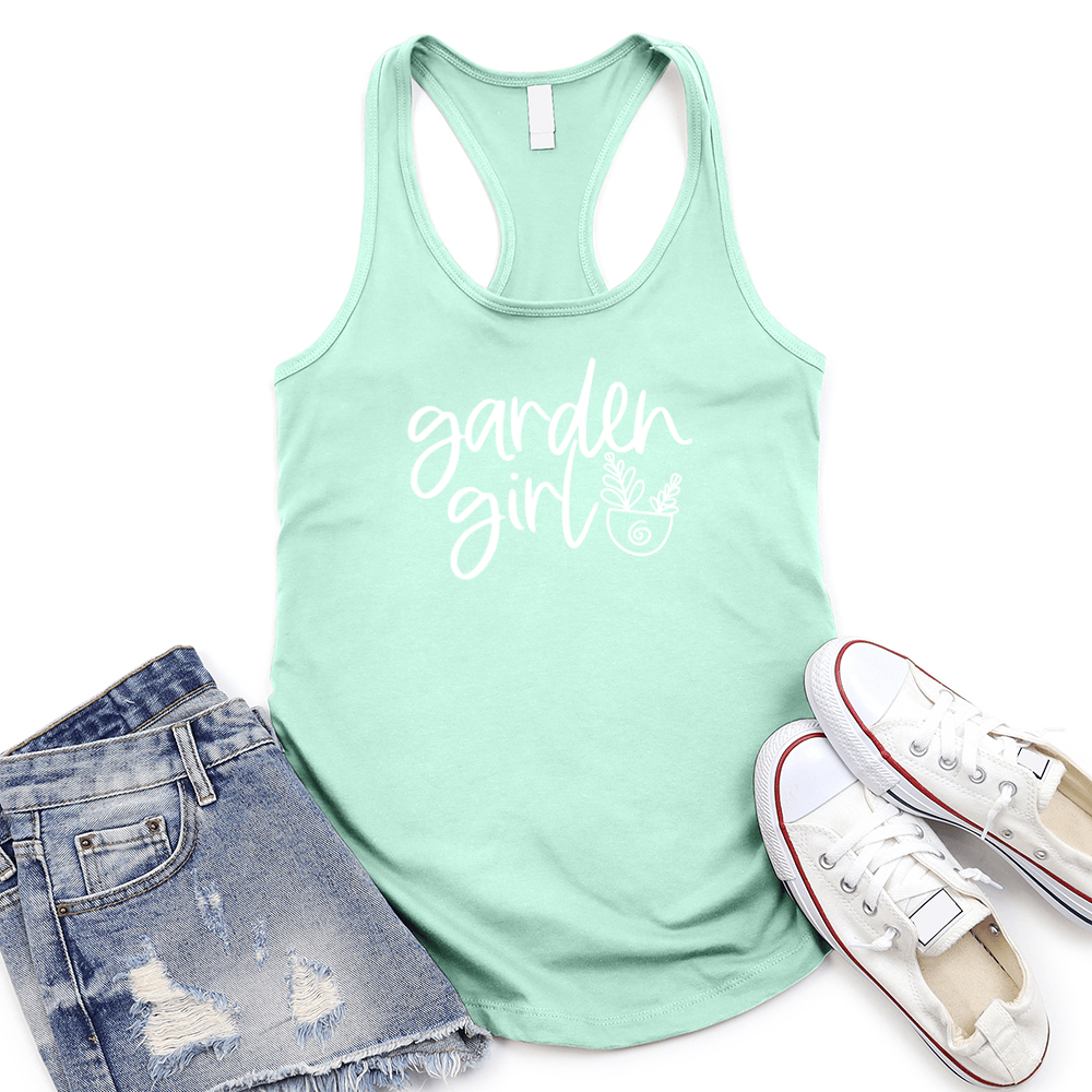 Garden Girl Women's Racerback Tank Top