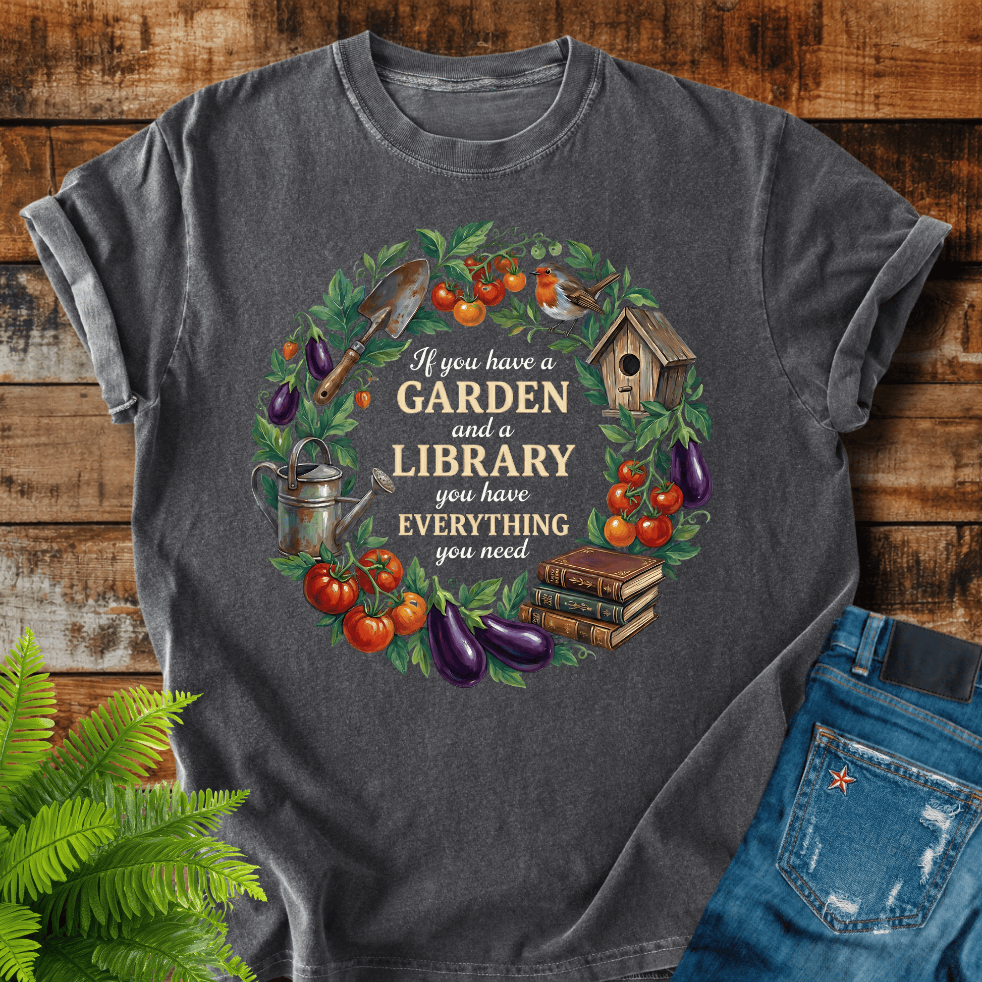 Garden Library T-shirt