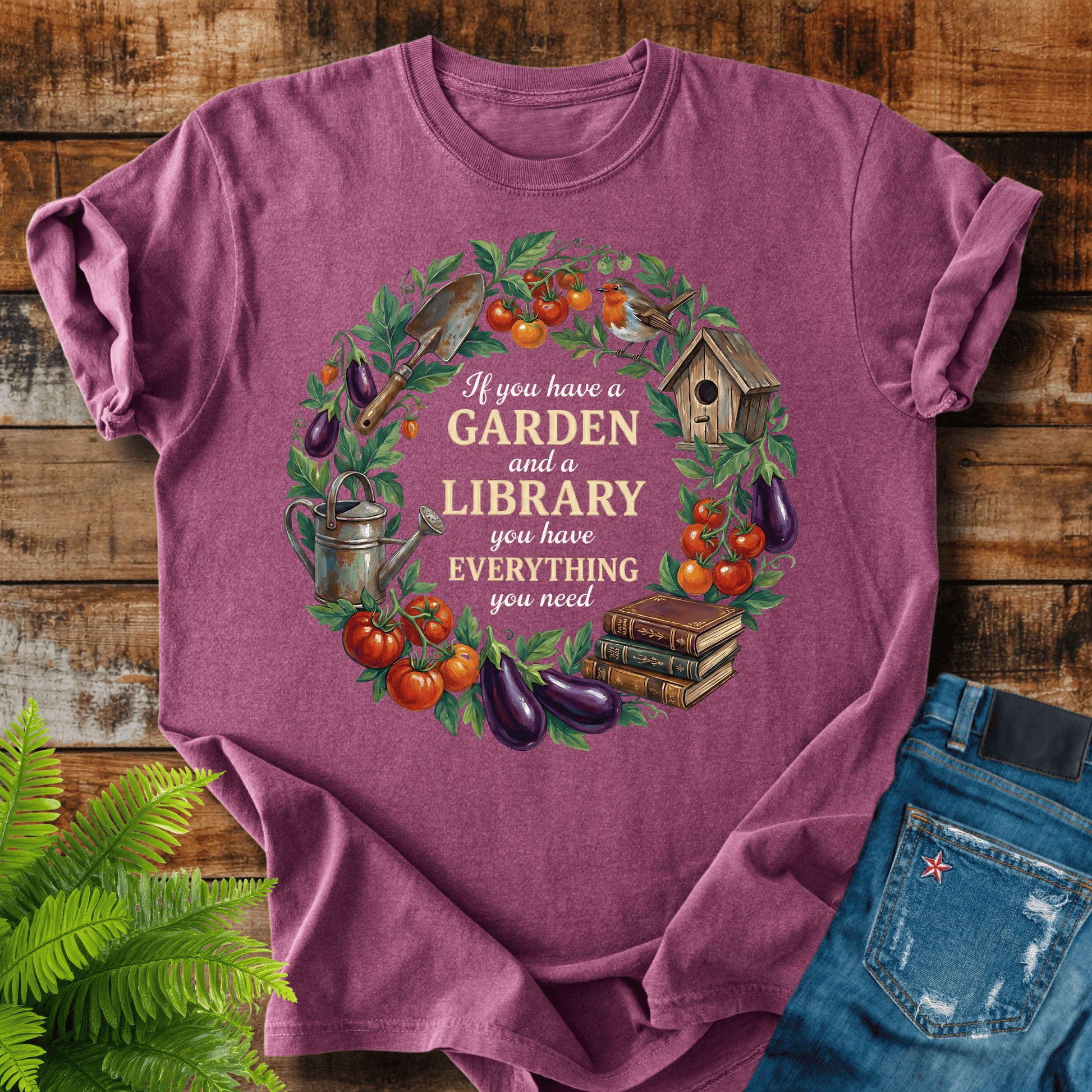 Garden Library T-shirt