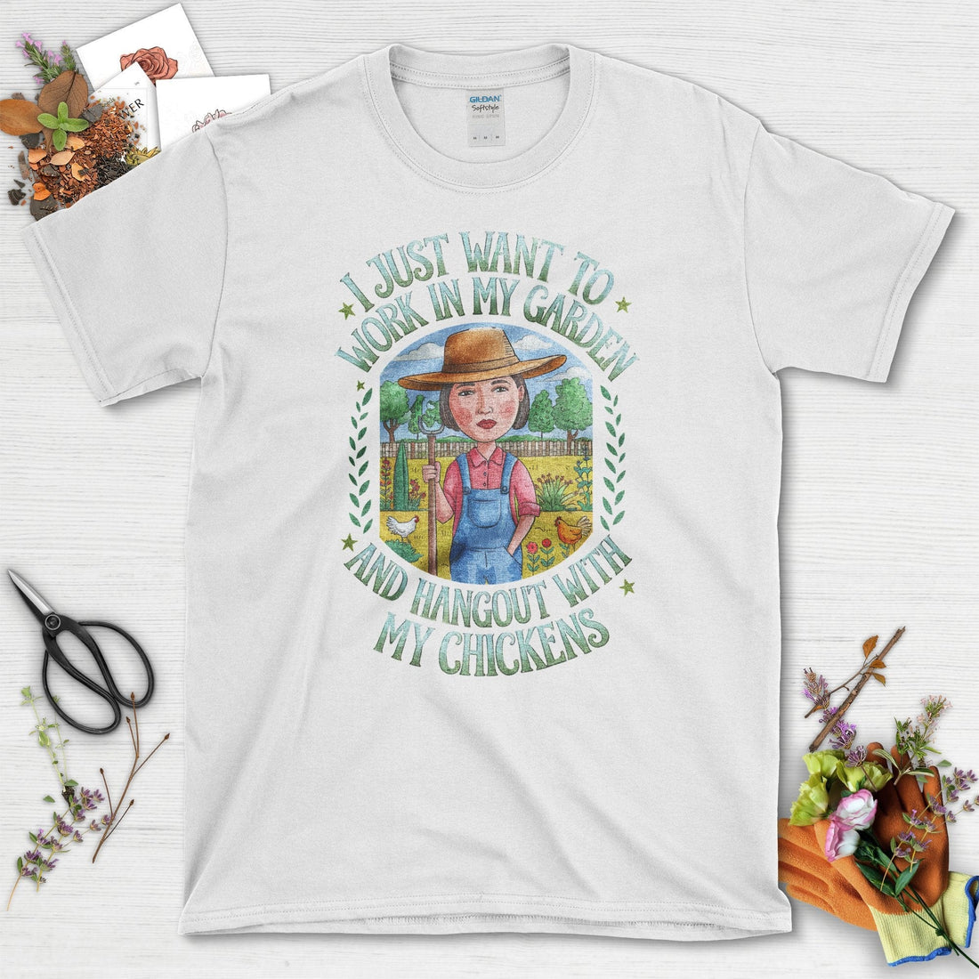 Garden Lover Chickens T-Shirt