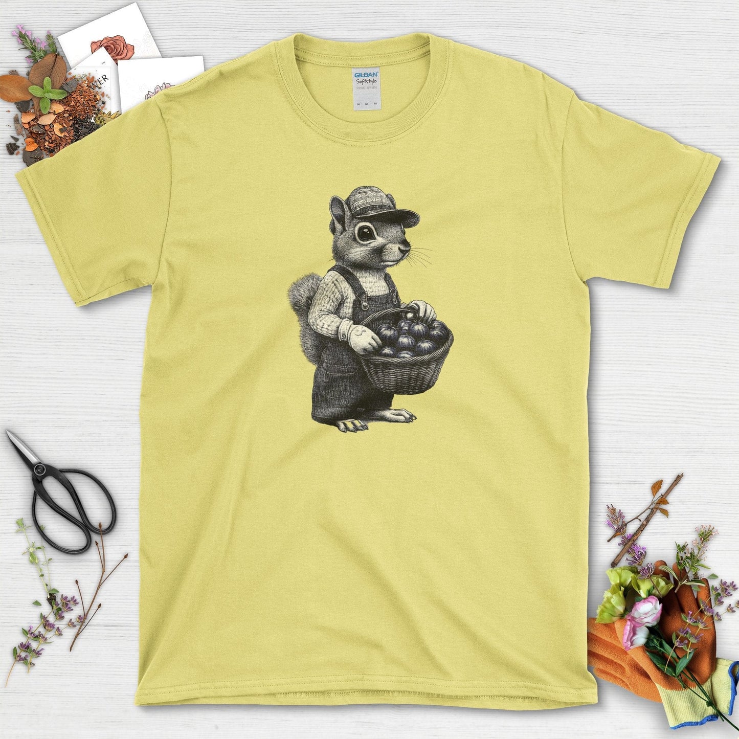 Garden Squirrel & Heirlooms T-Shirt