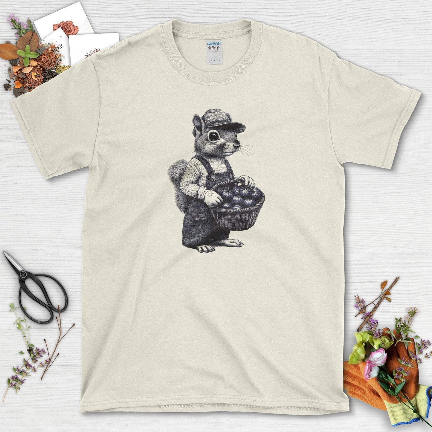 Garden Squirrel & Heirlooms T-Shirt