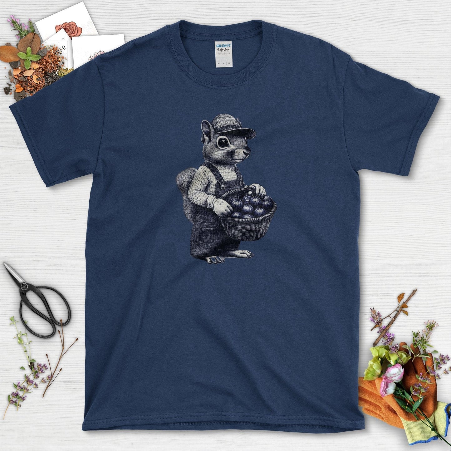Garden Squirrel & Heirlooms T-Shirt