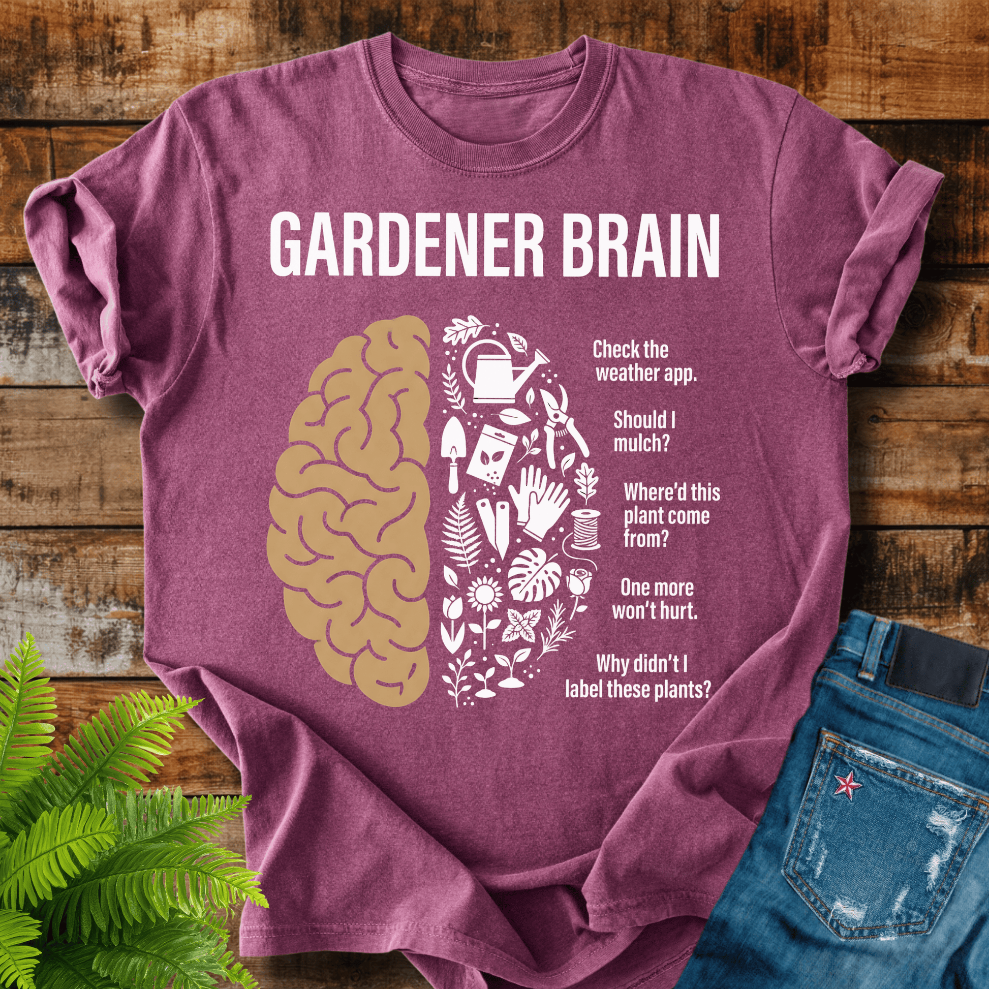 Gardener Brain T-shirt