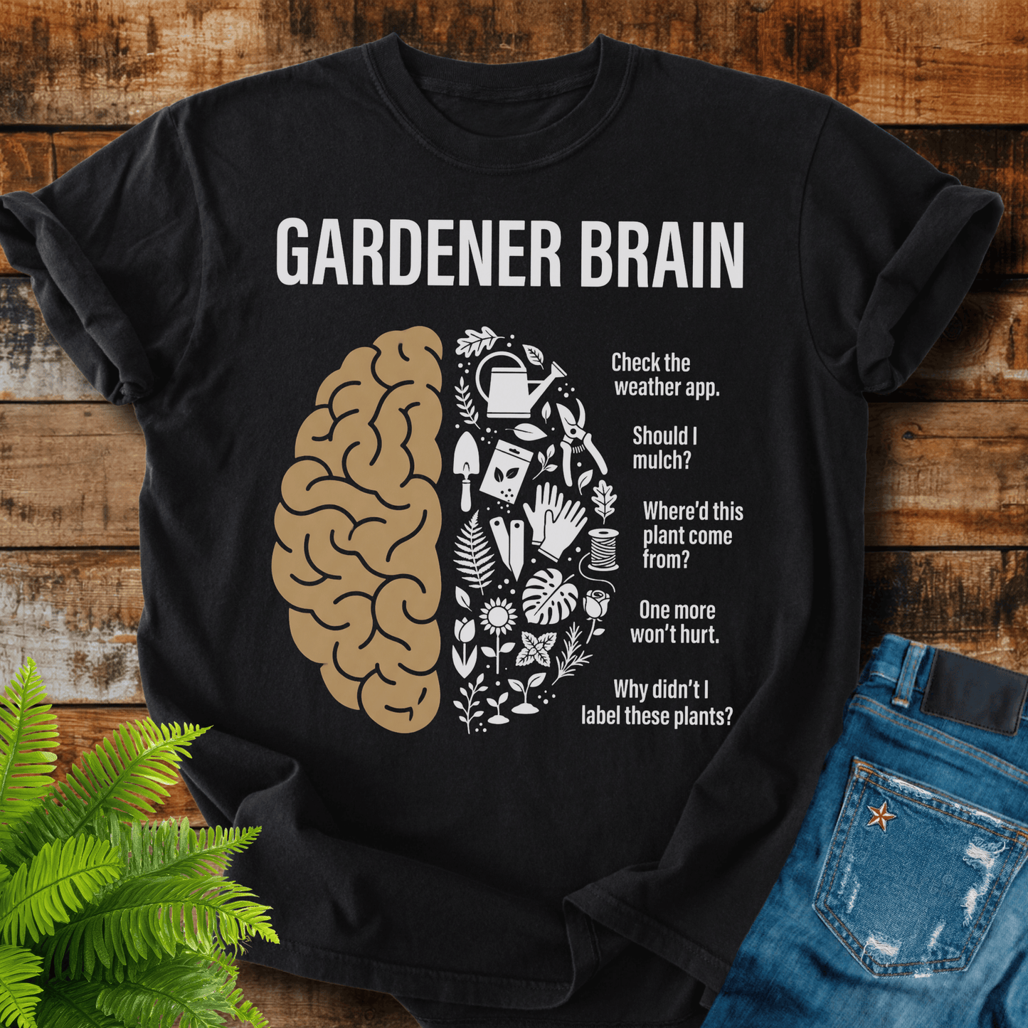 Gardener Brain T-shirt