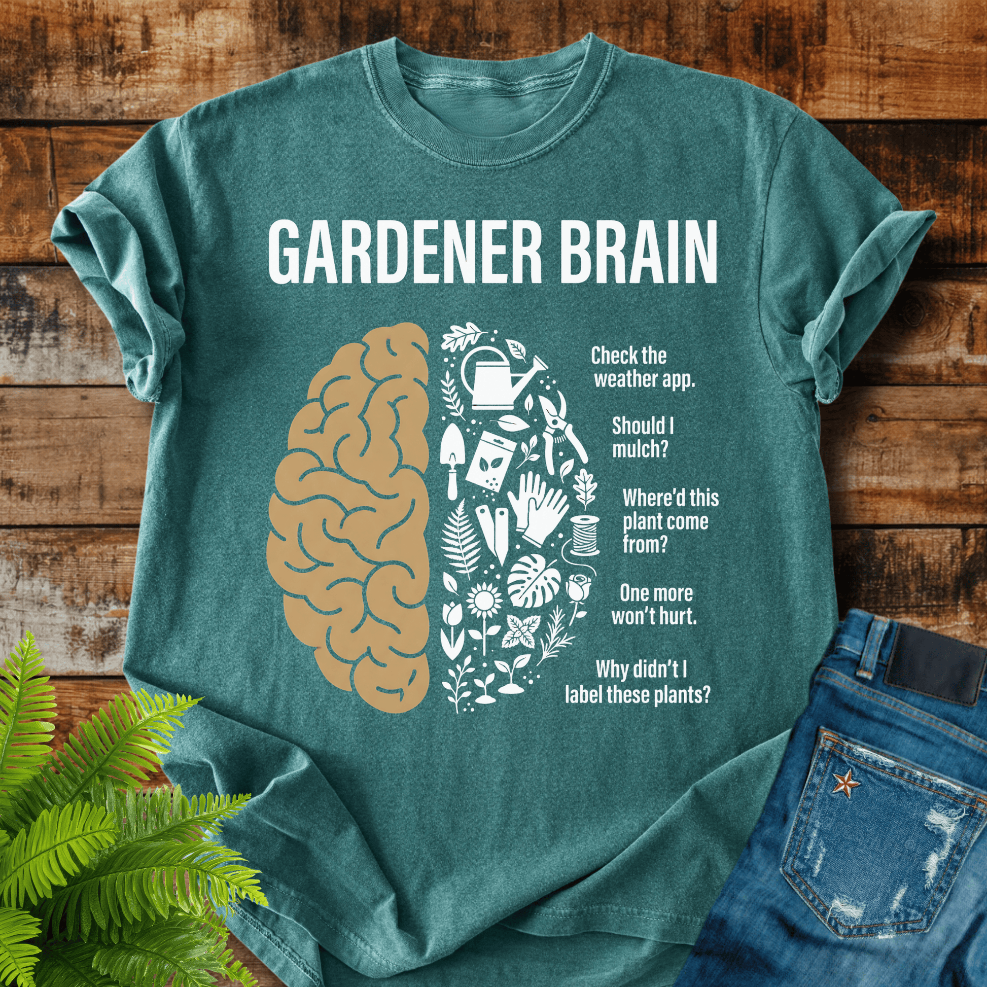 Gardener Brain T-shirt