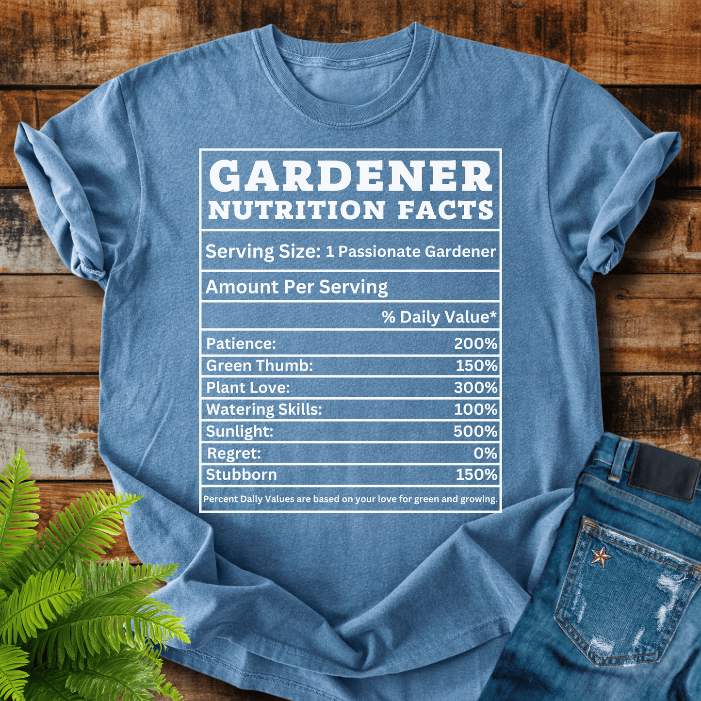 Gardener Nutrition Facts T-shirt
