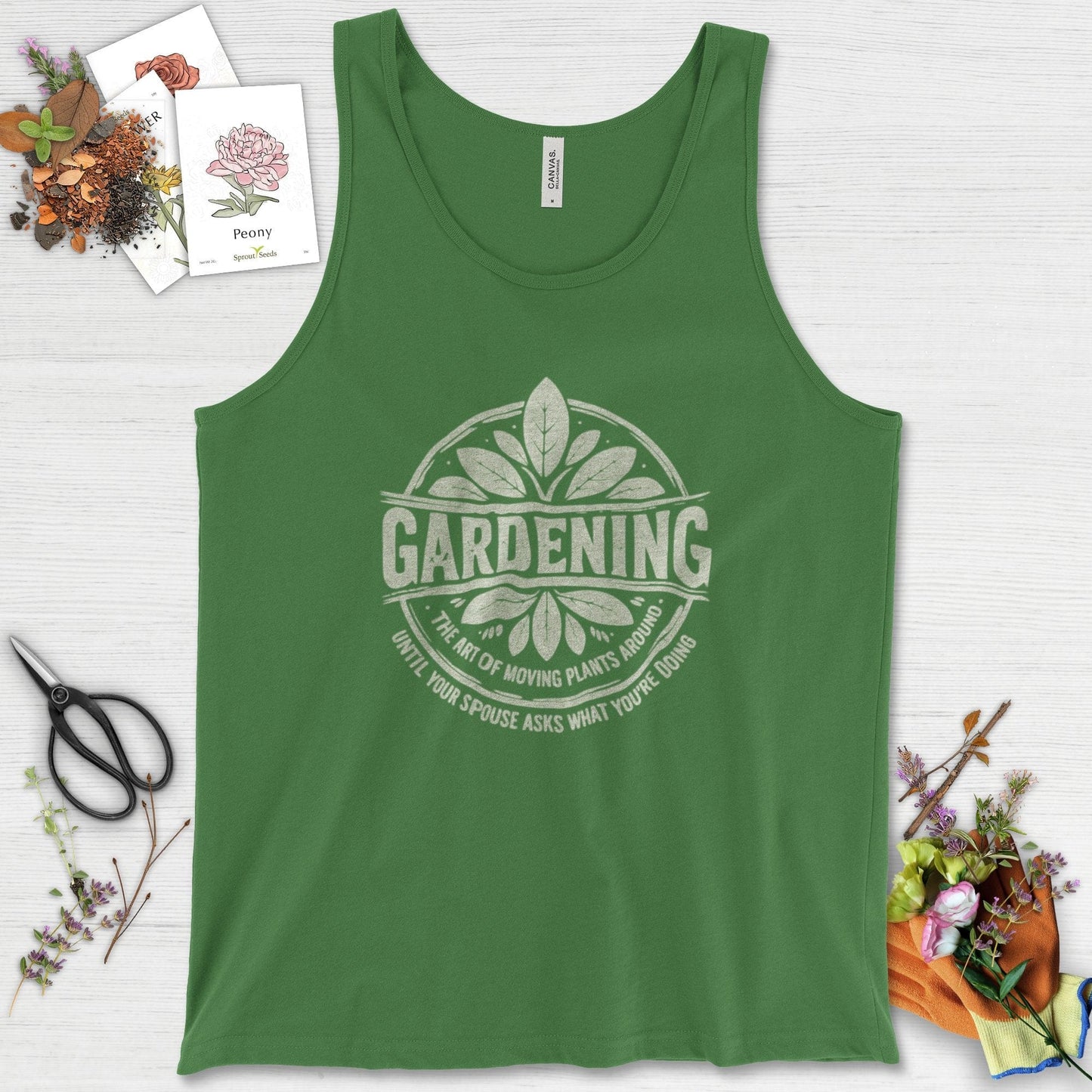 Gardening Art of Moving Plants Tank Top