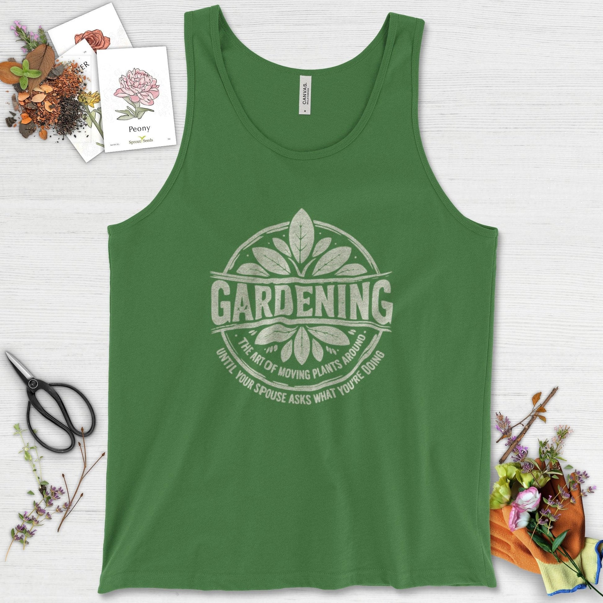Gardening Art of Moving Plants Tank Top