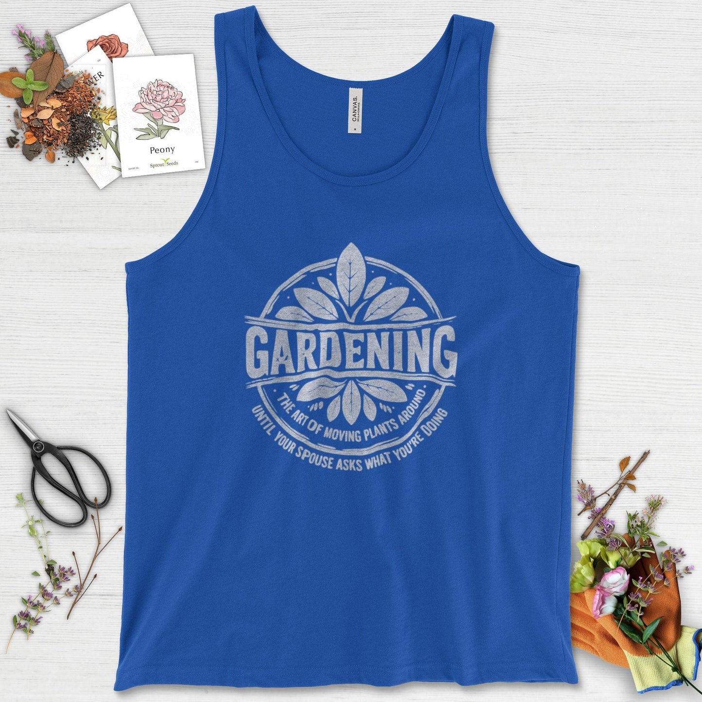 Gardening Art of Moving Plants Tank Top