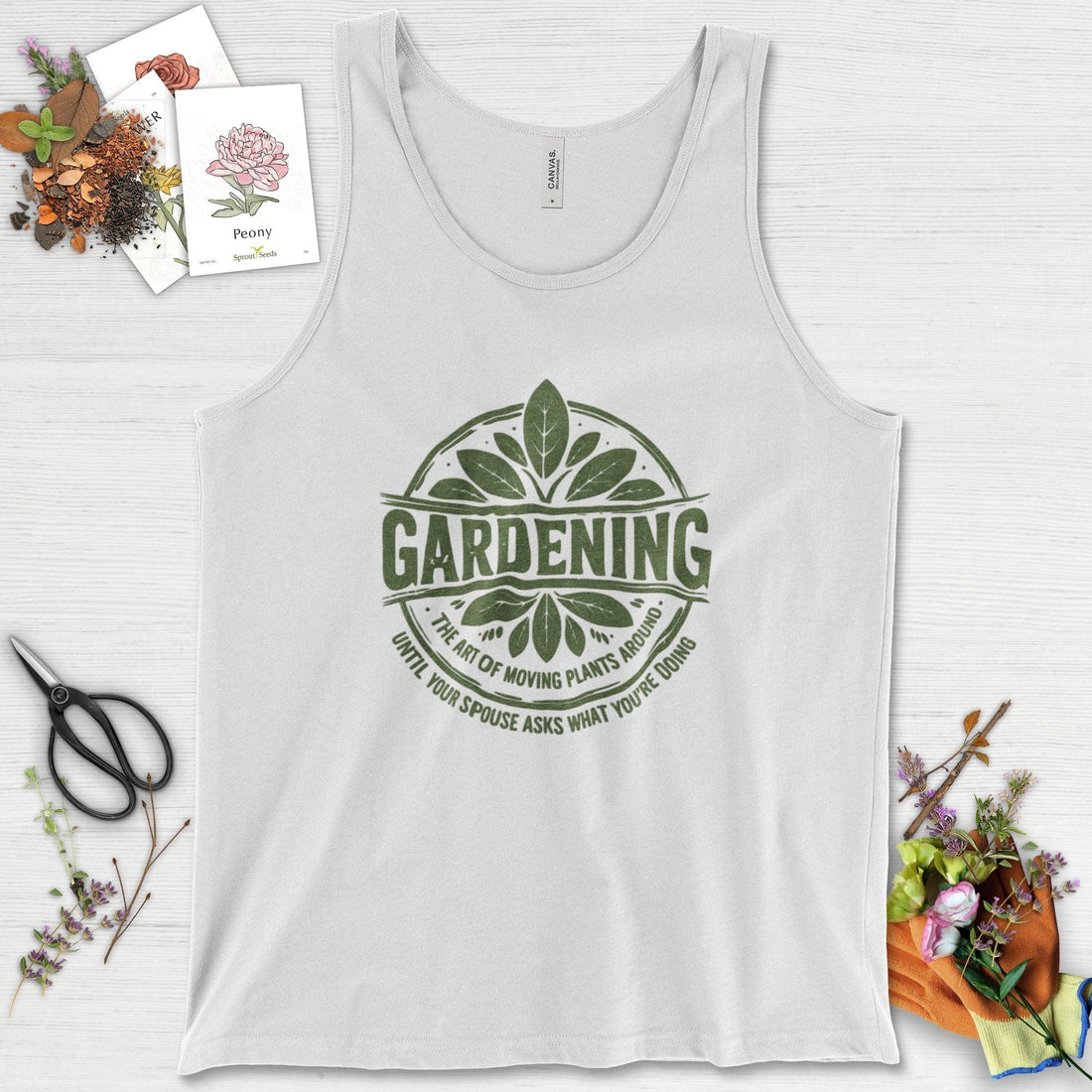 Gardening Art of Moving Plants Tank Top