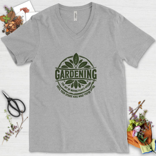 Gardening Art of Moving Plants V-Neck