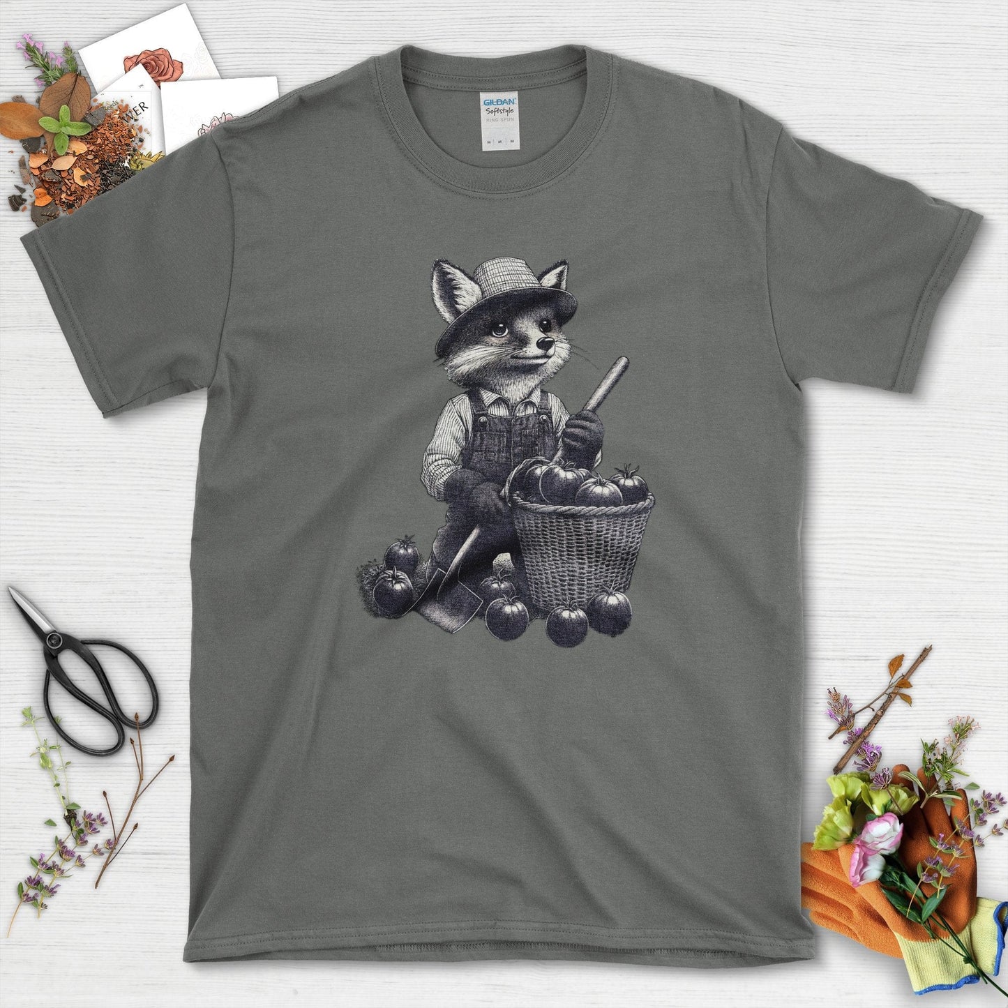 Gardening Fox Harvest T-Shirt