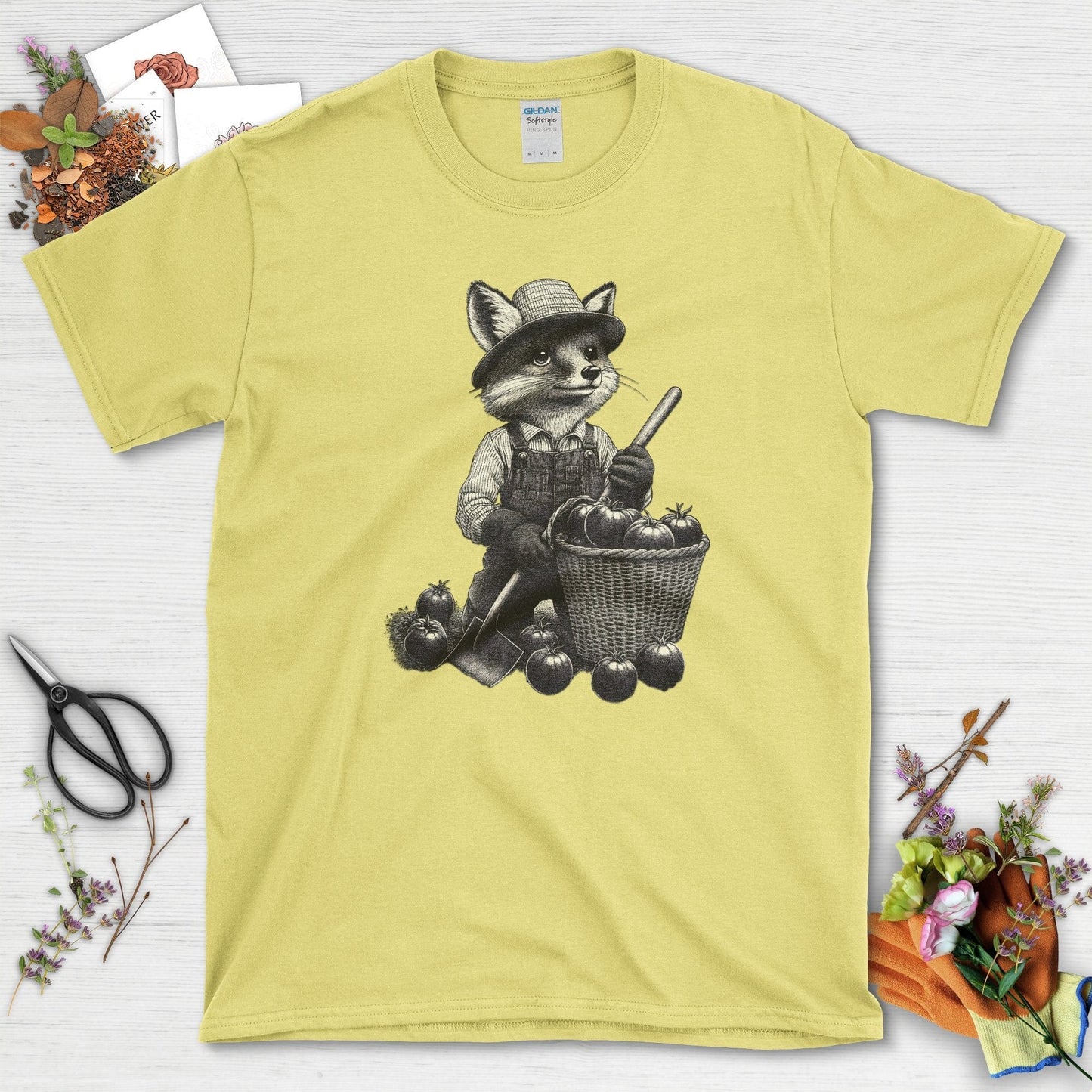 Gardening Fox Harvest T-Shirt
