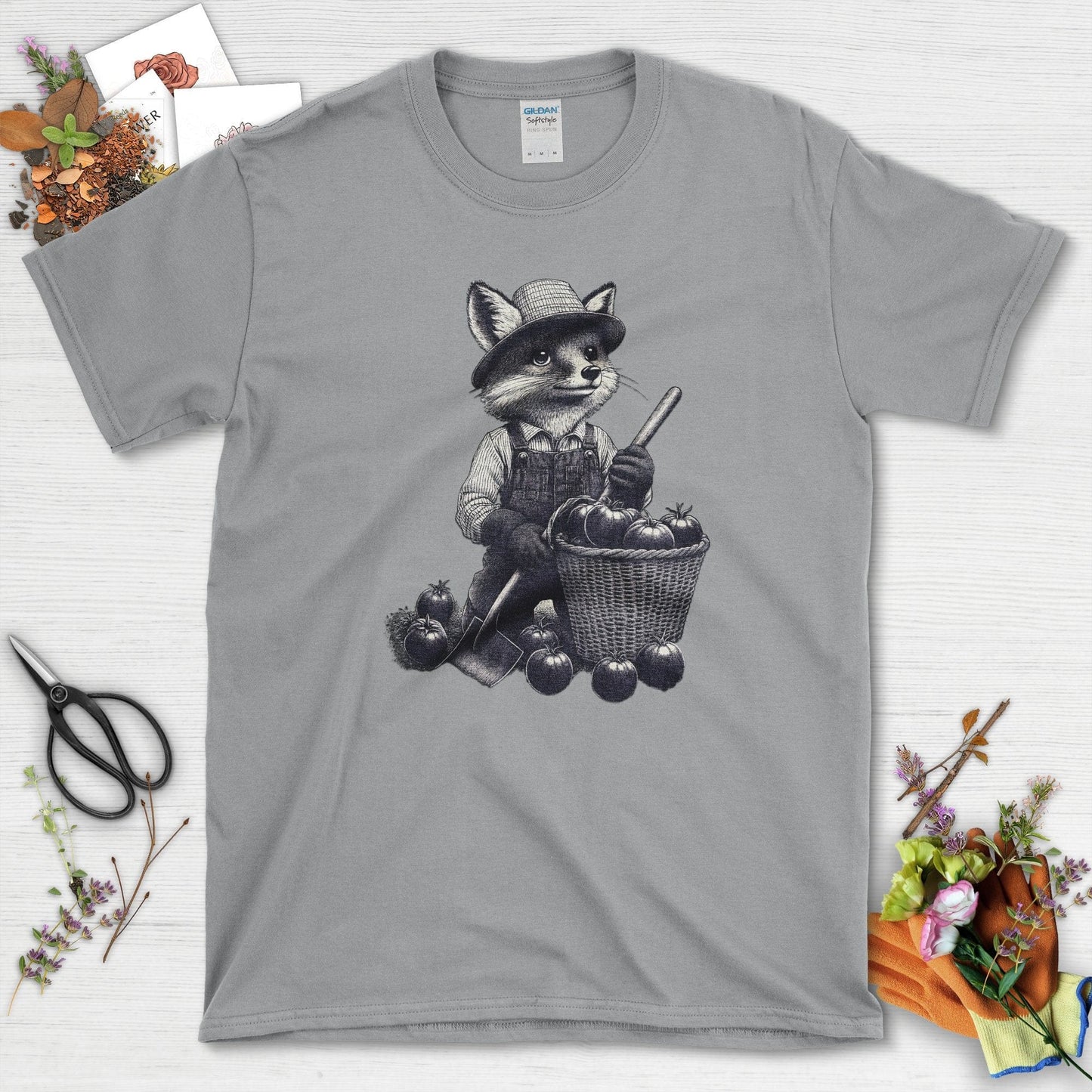 Gardening Fox Harvest T-Shirt