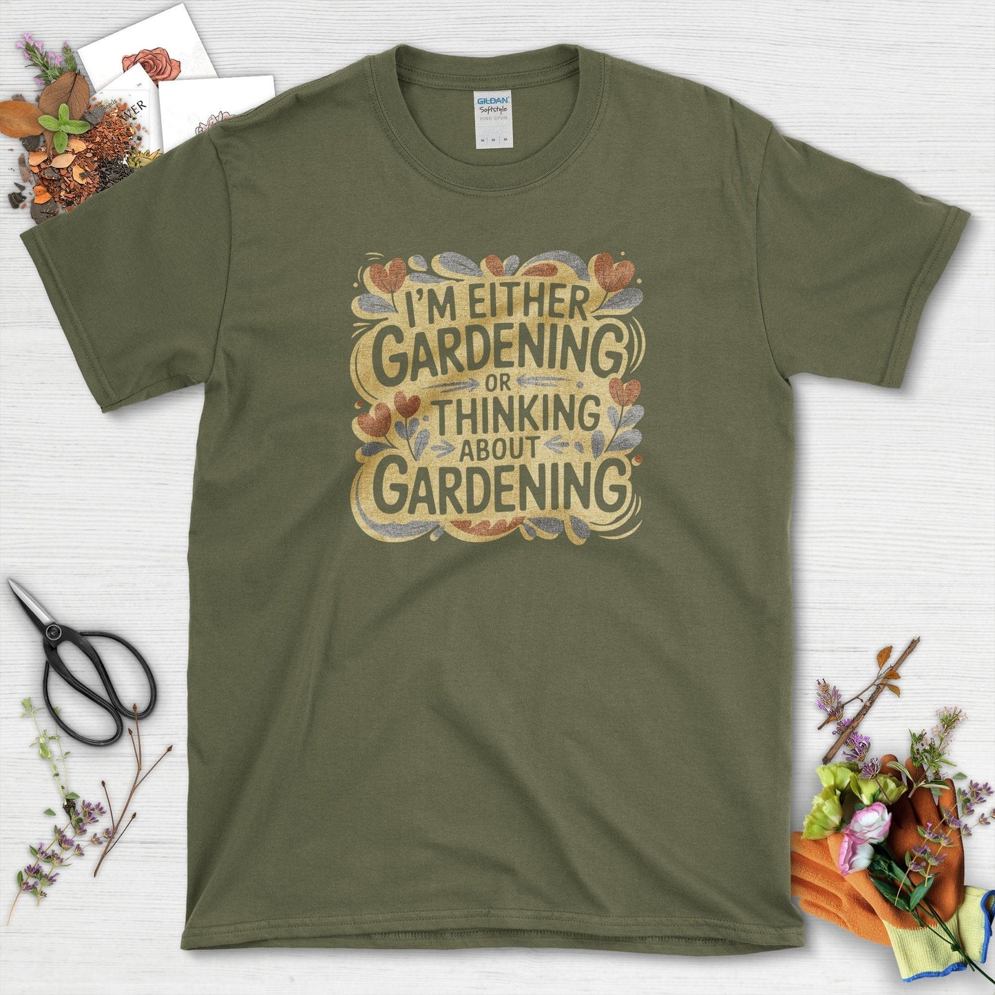 Gardening or Thinking About It T-Shirt