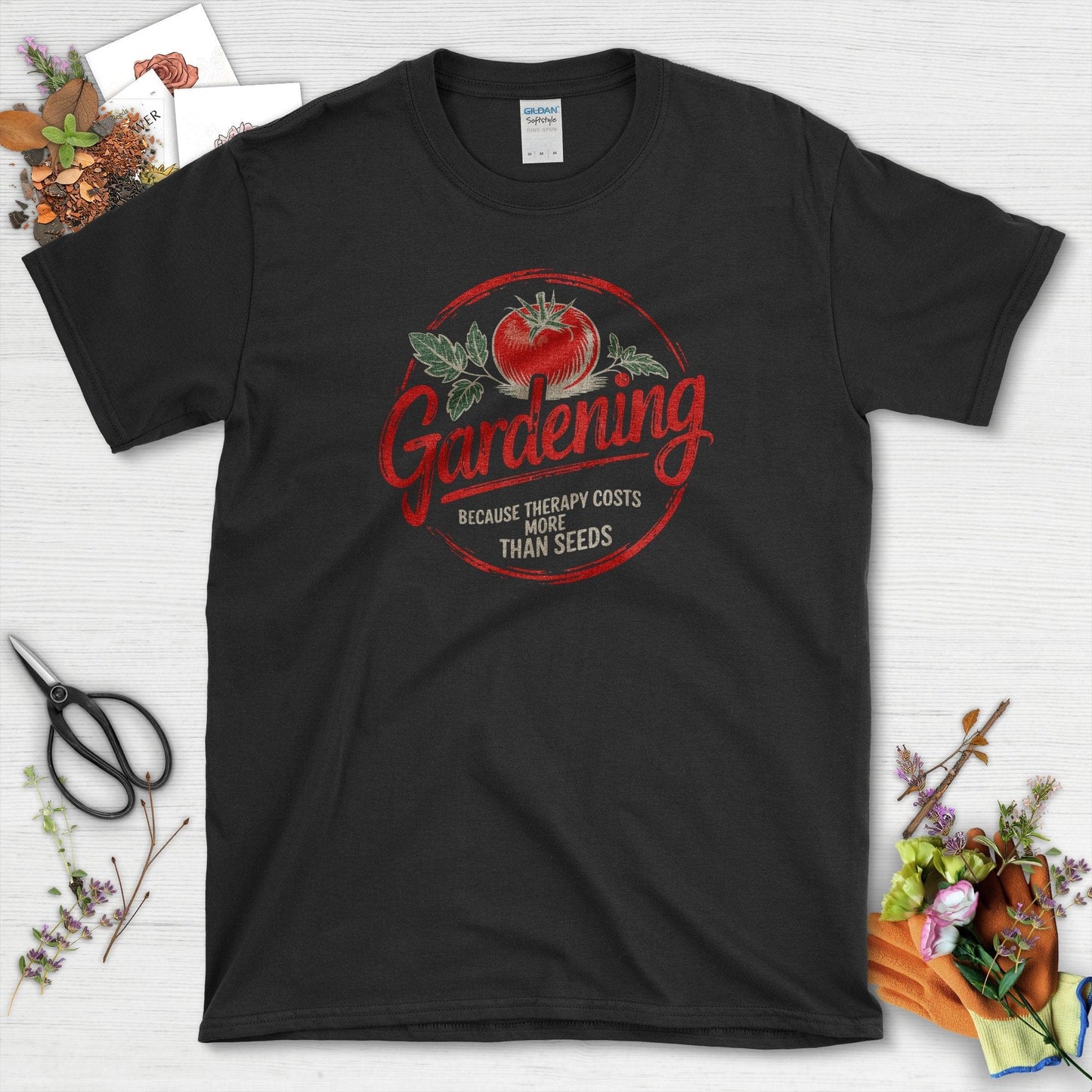 Gardening Therapy Quotes T-Shirt