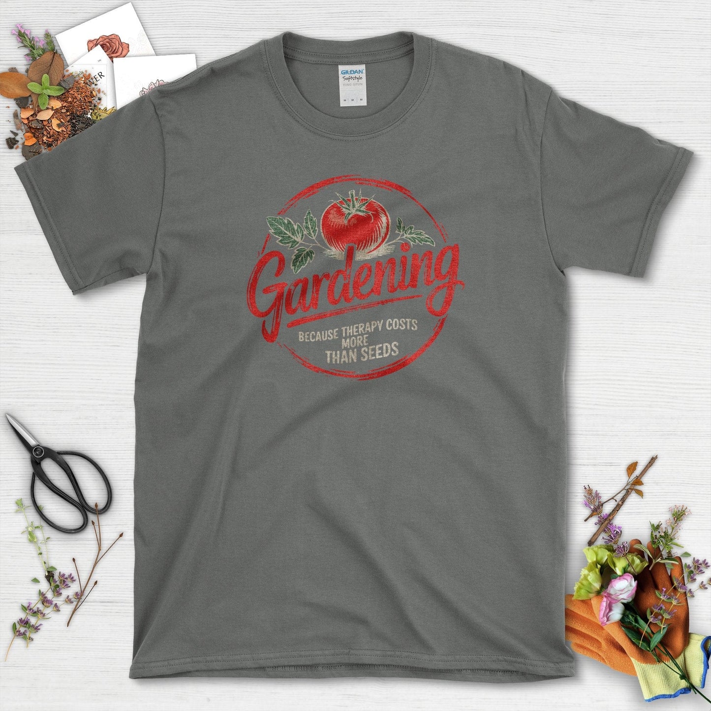 Gardening Therapy Quotes T-Shirt