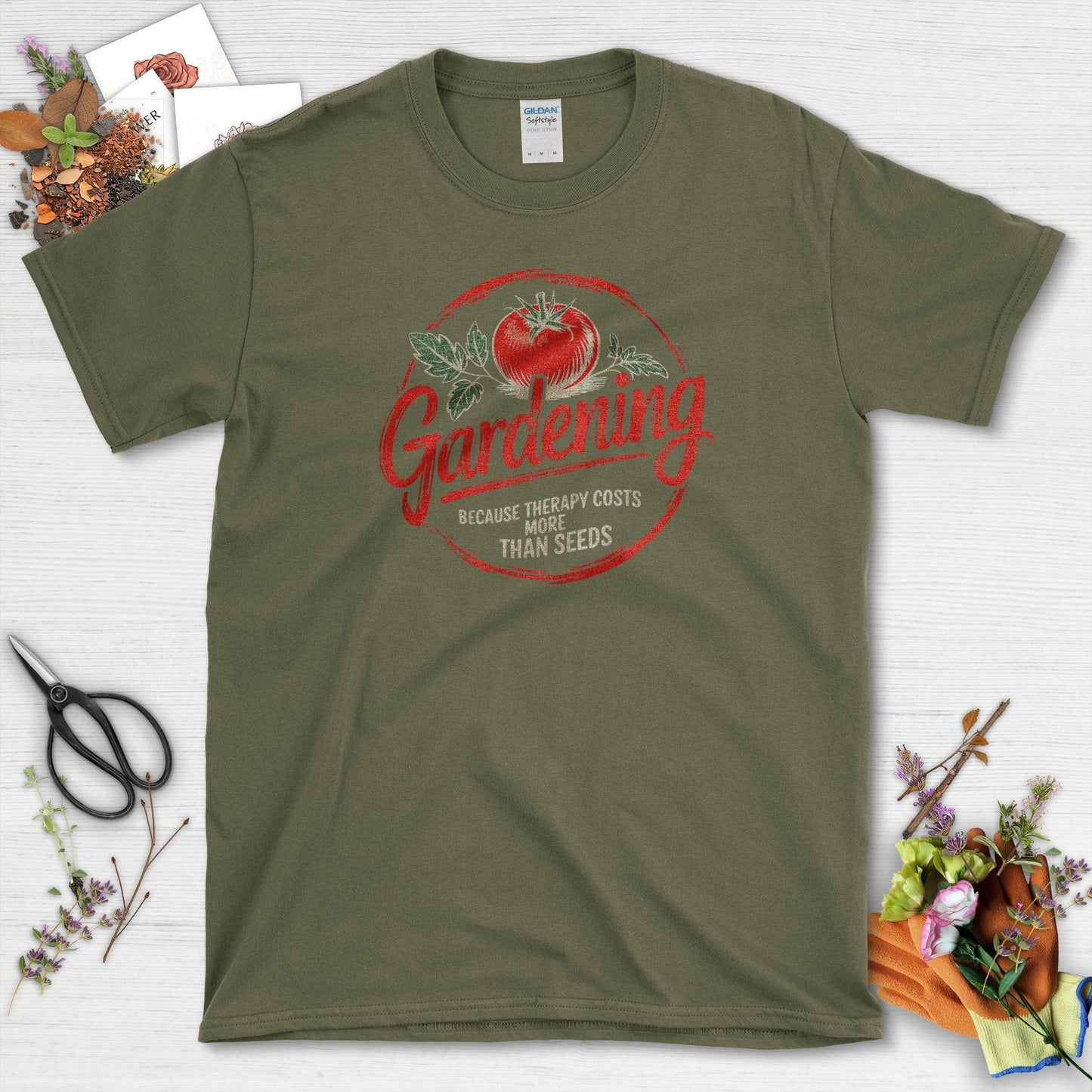 Gardening Therapy Quotes T-Shirt
