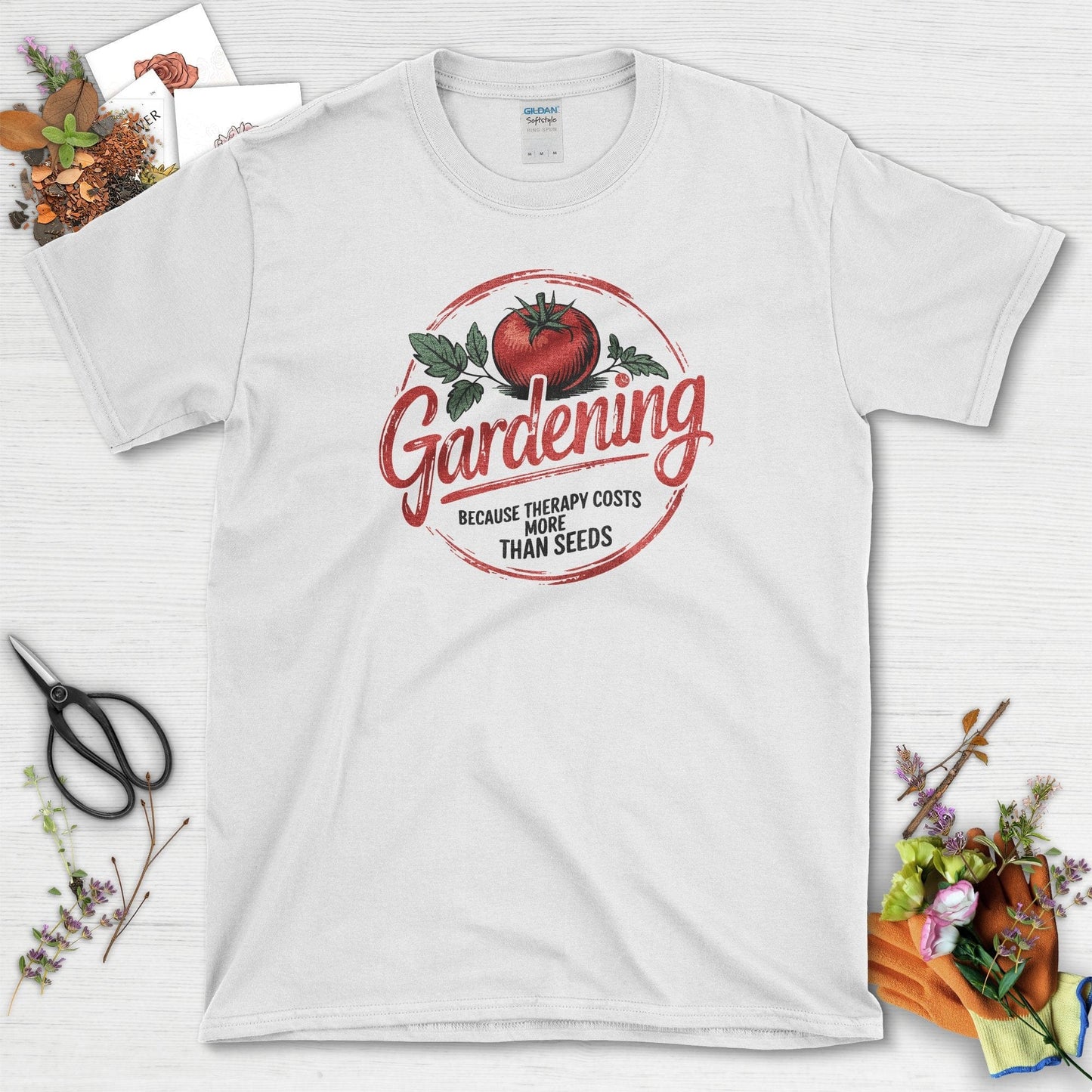 Gardening Therapy Quotes T-Shirt