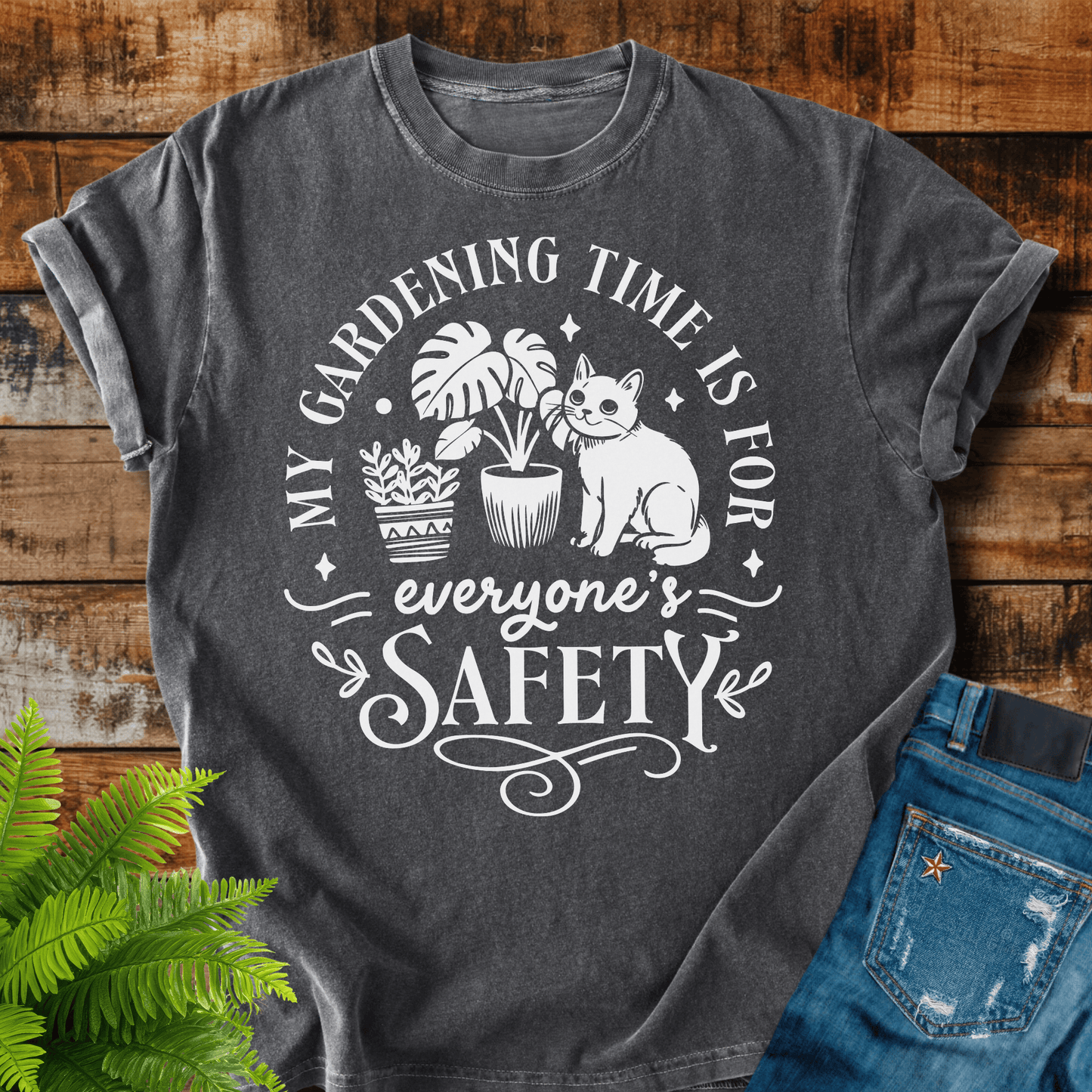 Gardening Time Safety T-shirt