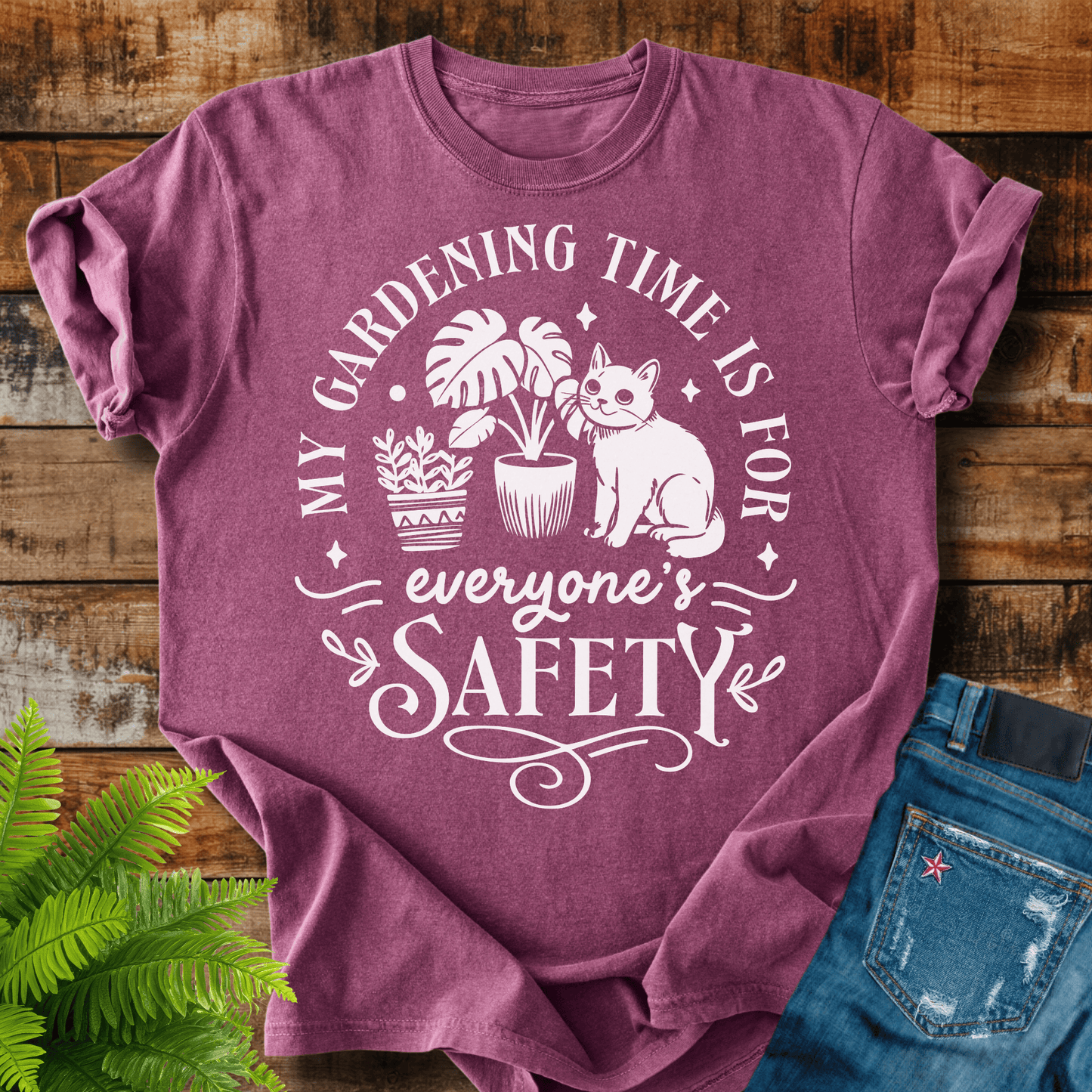Gardening Time Safety T-shirt