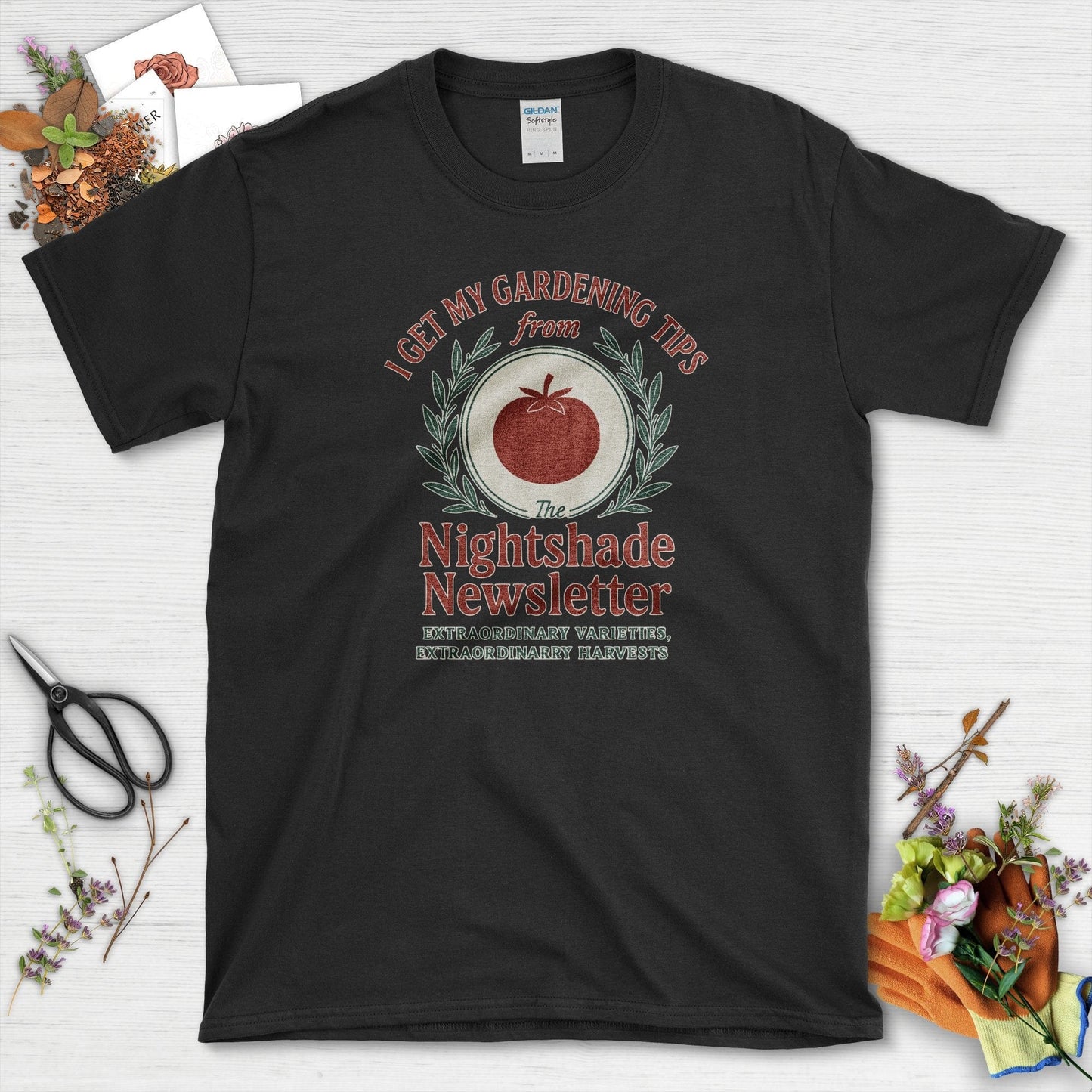 Gardening Tips Nightshade Newsletter T-Shirt