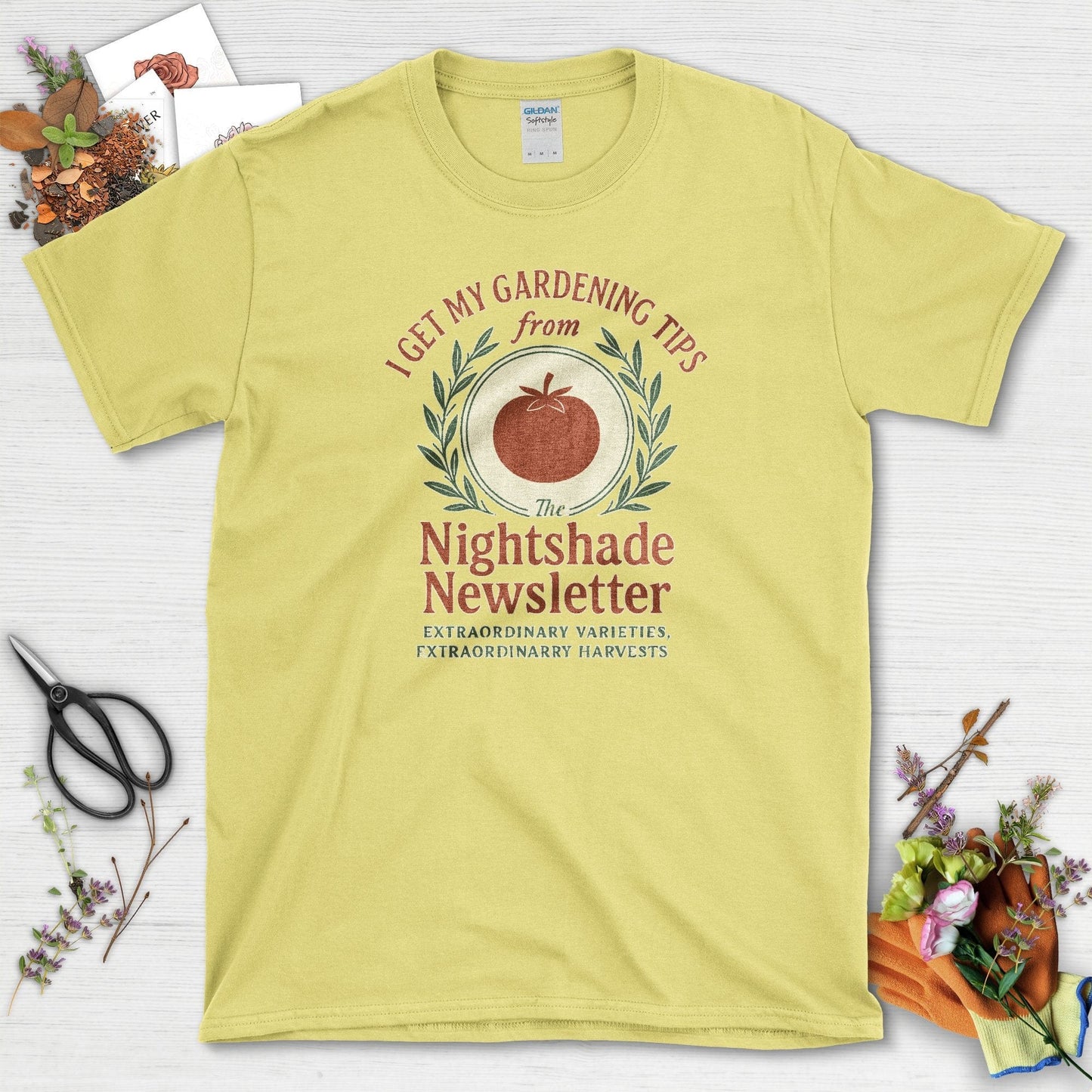 Gardening Tips Nightshade Newsletter T-Shirt