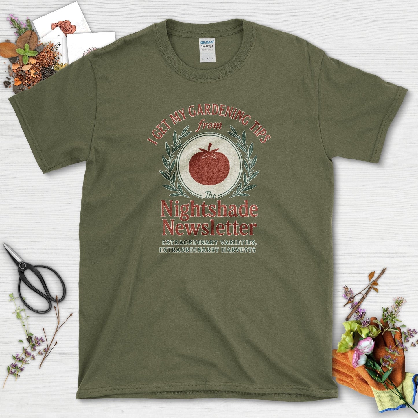 Gardening Tips Nightshade Newsletter T-Shirt