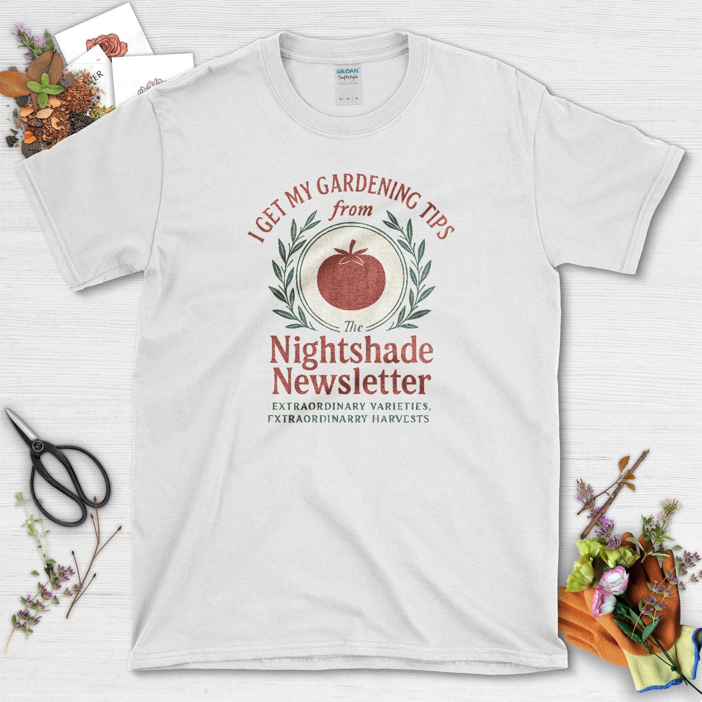 Gardening Tips Nightshade Newsletter T-Shirt