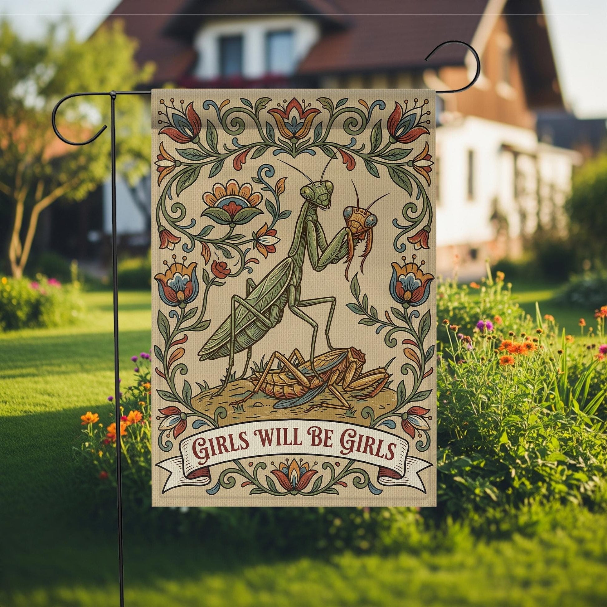 Girls Will Be Girls Garden Flag