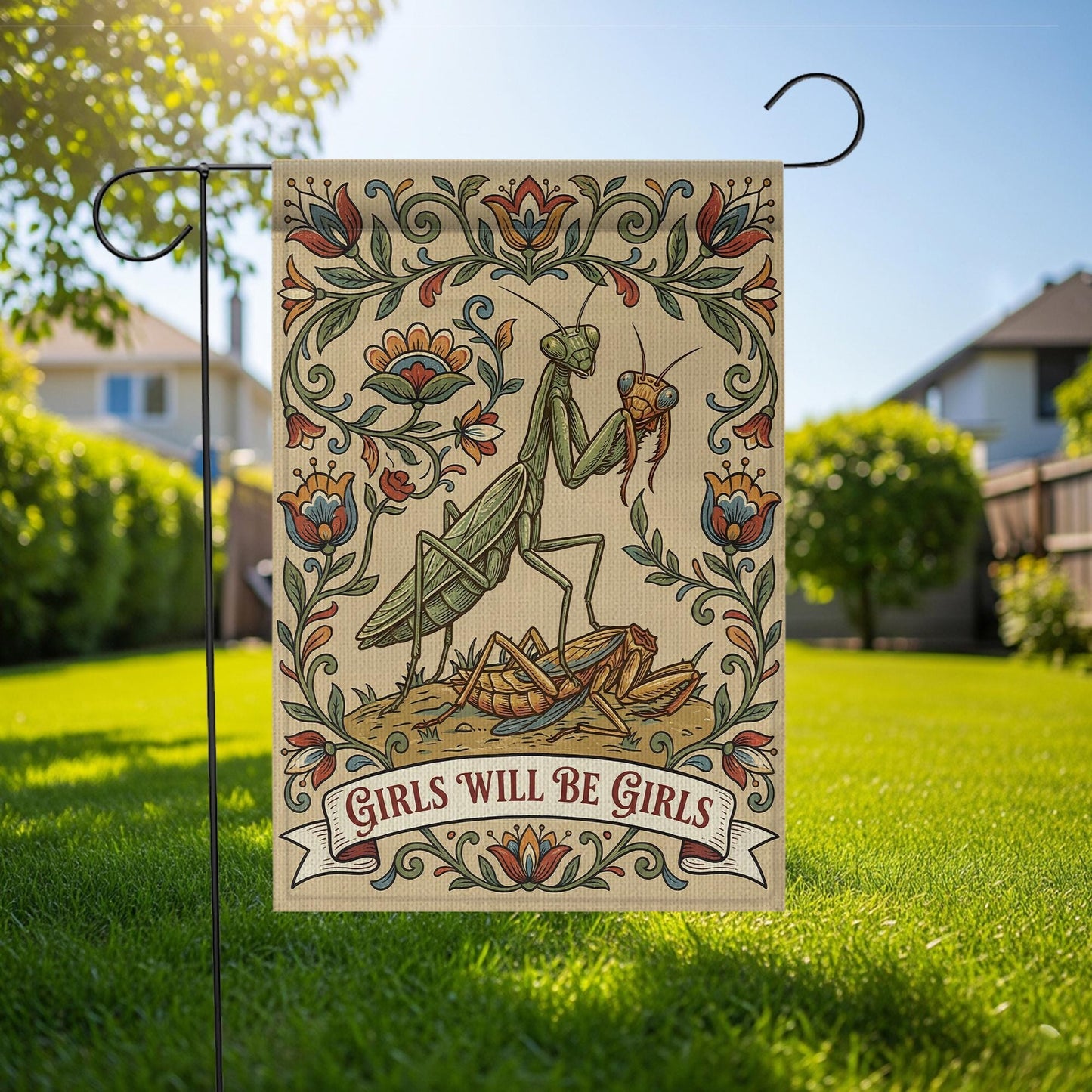 Girls Will Be Girls Garden Flag