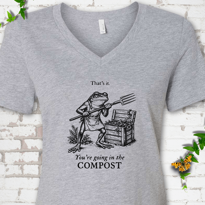 Going in the Compost V-Neck T-Shirt